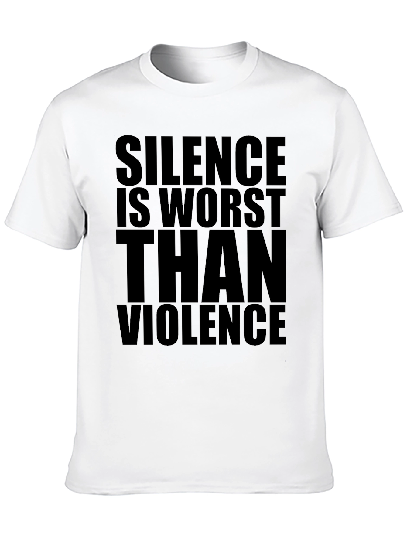 Black Silence Is Worst Than Violence Graphic Tee view 10