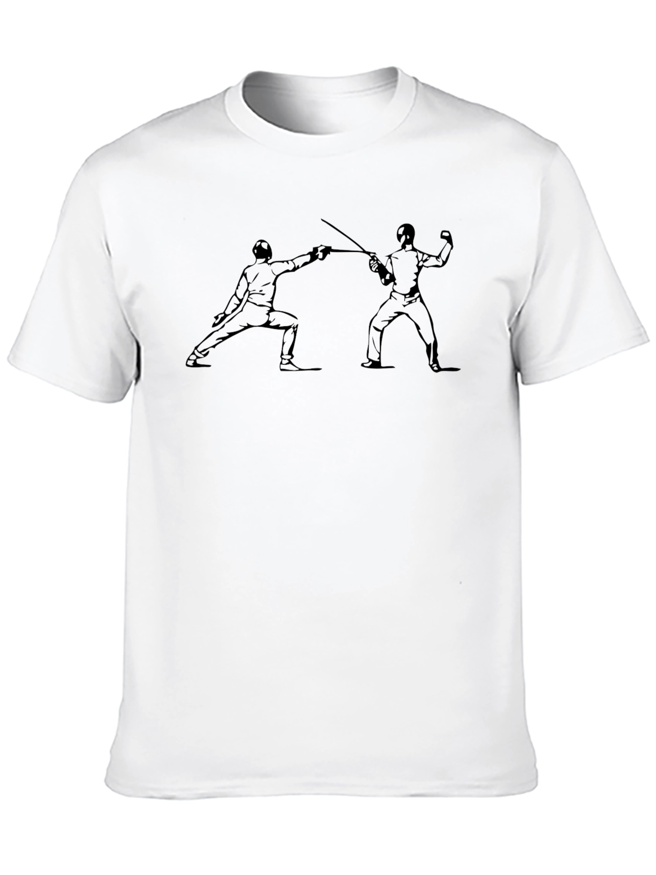 Black Fencing Sport Black Graphic Tee view 10