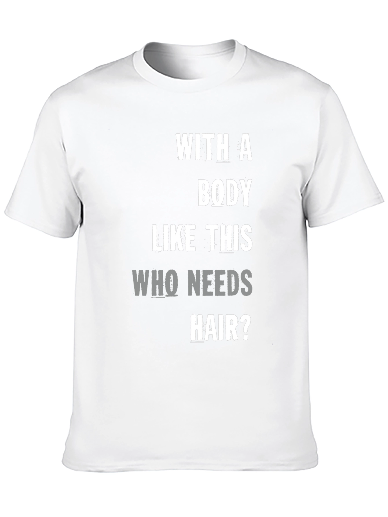Black Funny Bald Guy T-Shirt - Body Like This Who Needs Hair view 10