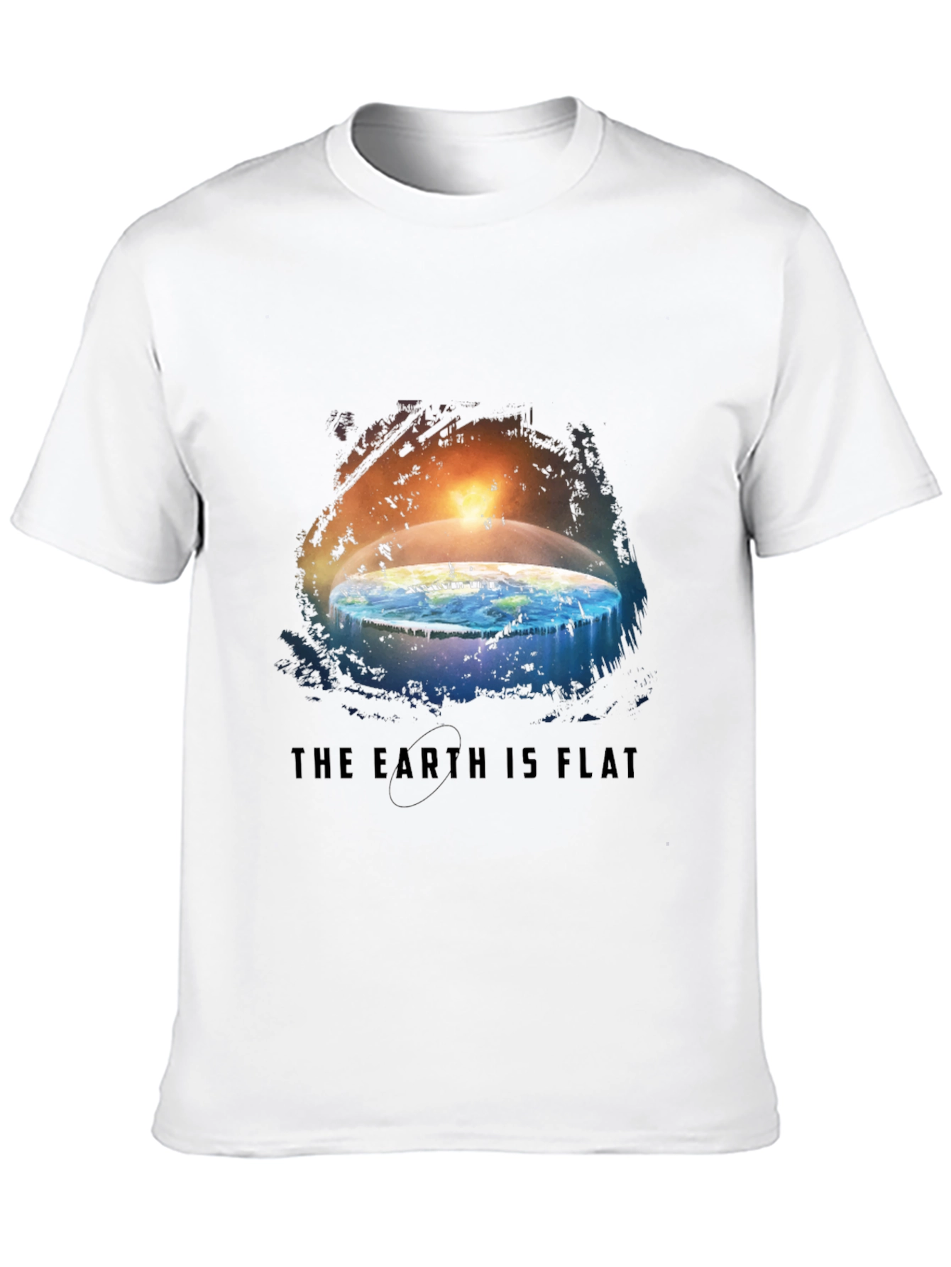 Black Flat Earth Graphic Tee view 10