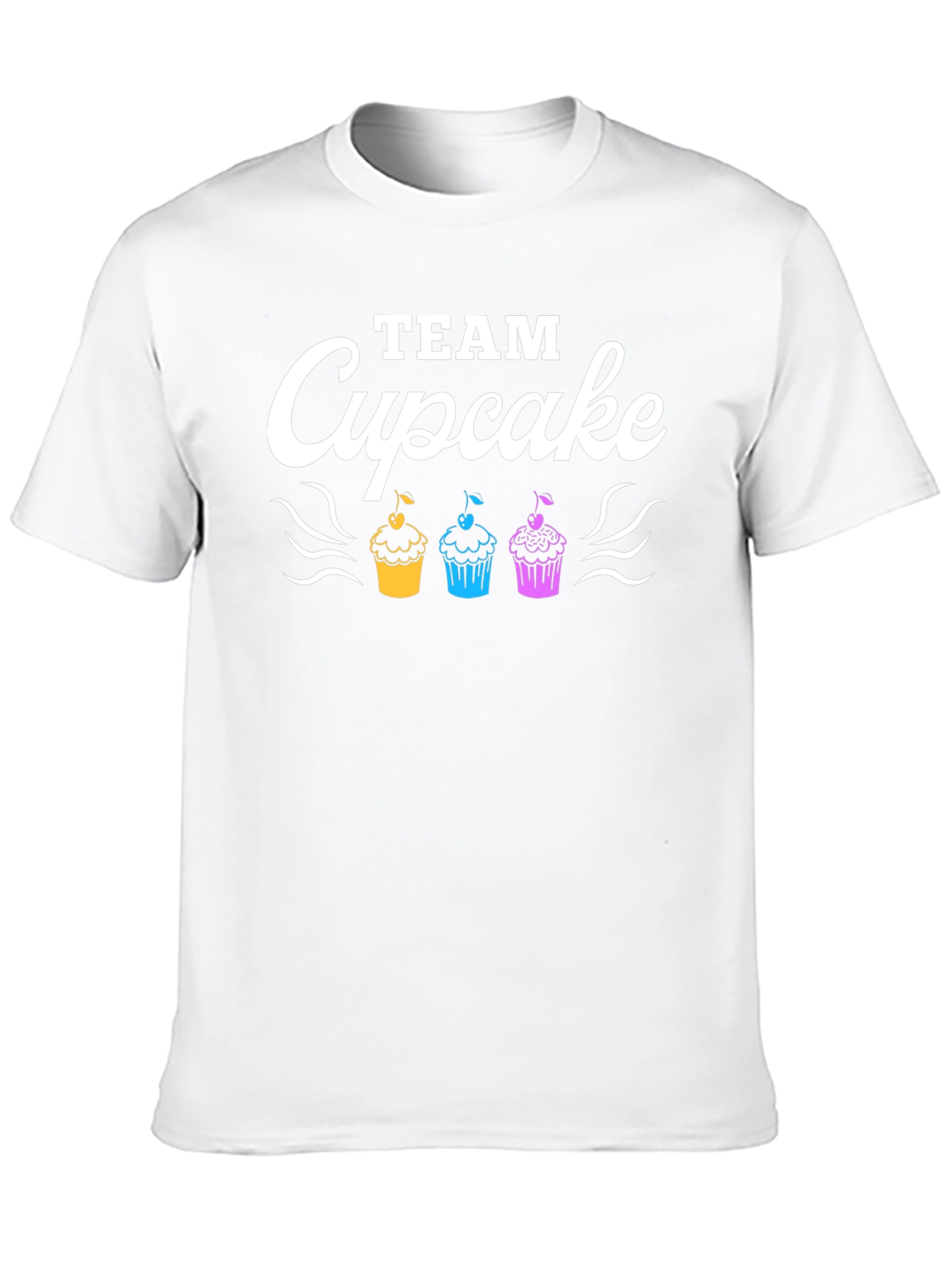 Black Team Cupcake T-Shirt - Fun Graphic Tee view 10