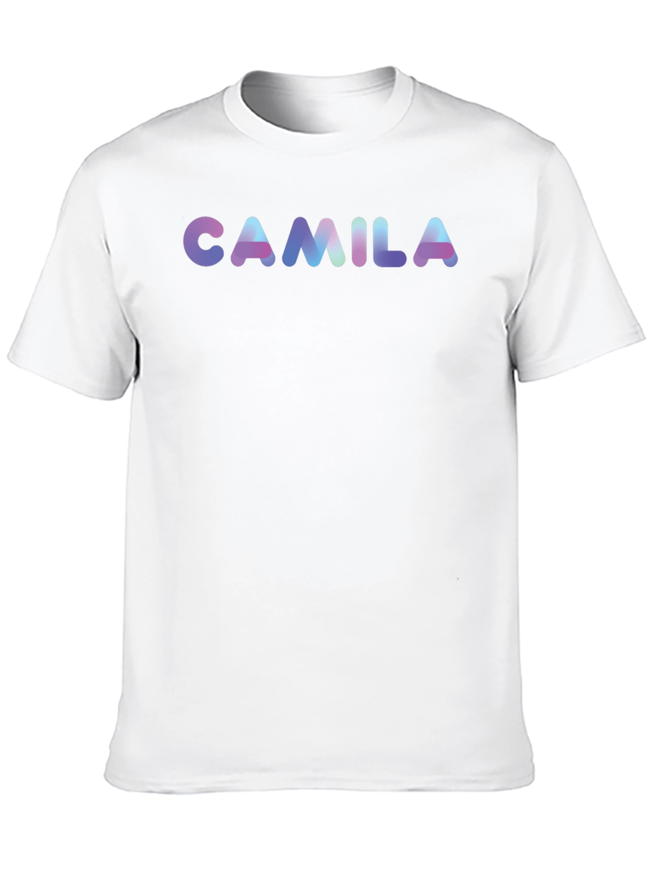 Black Camila Personalized Black Cotton Graphic T-Shirt view 10