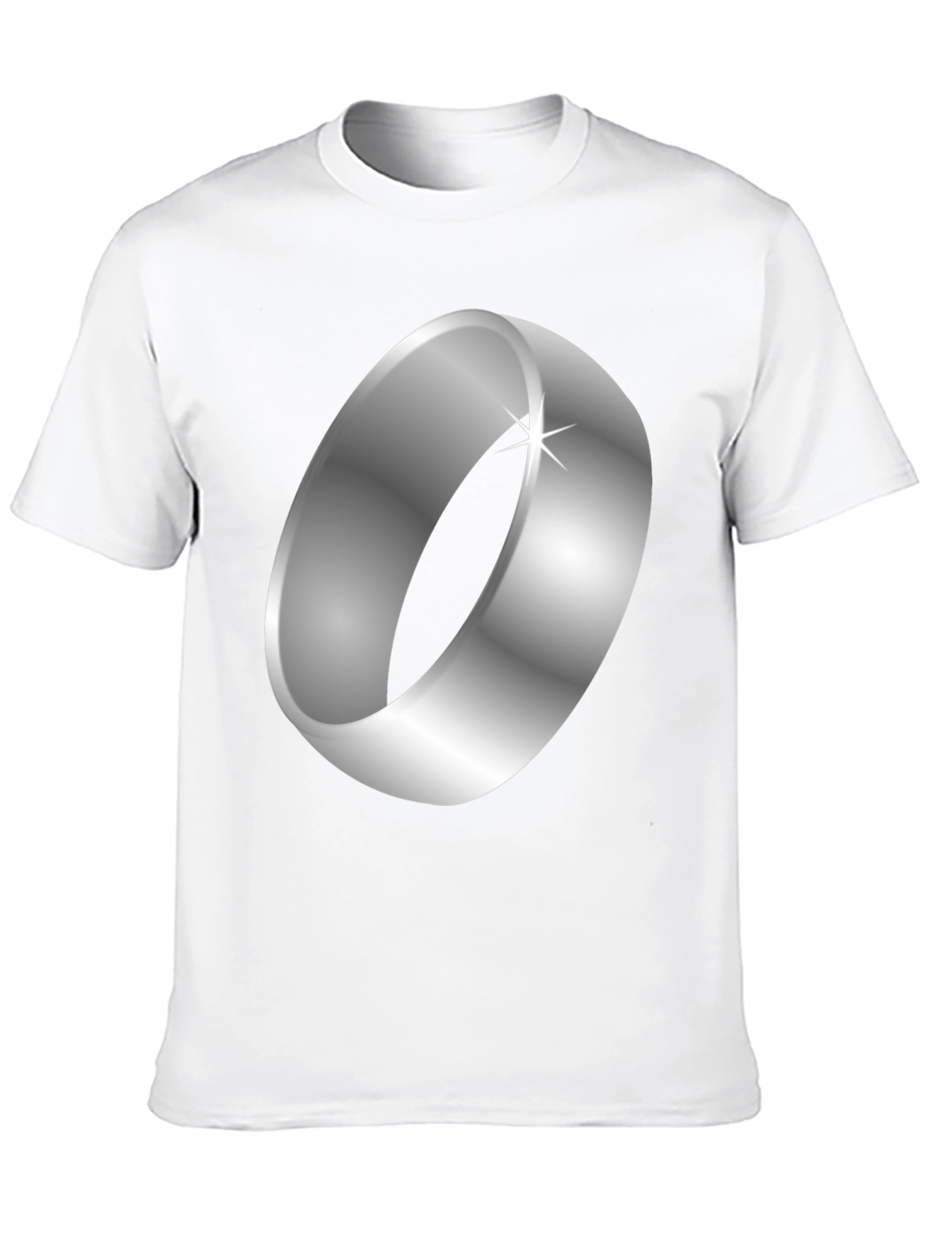 Black Ring Graphic Black T-Shirt view 10