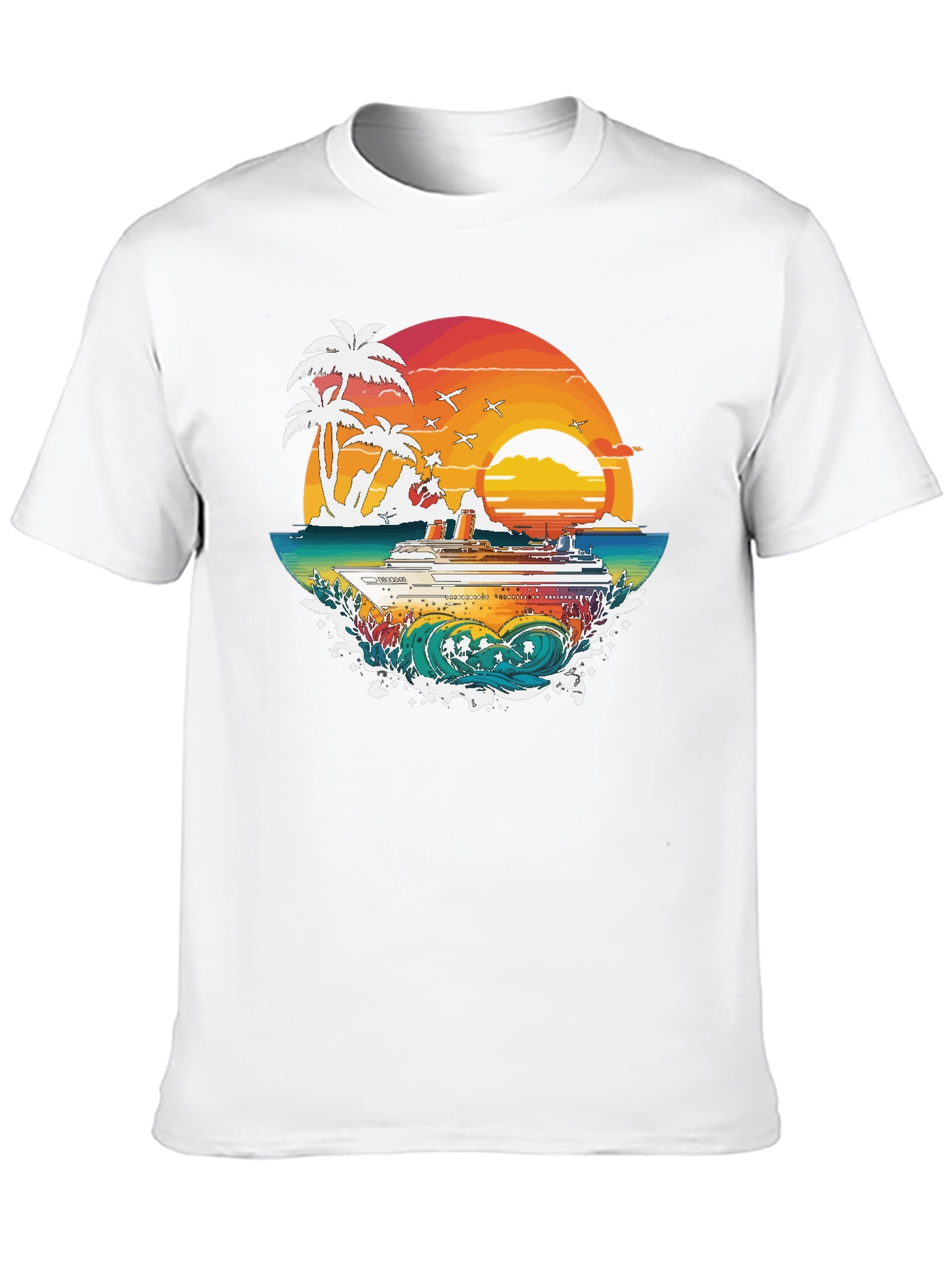 Tropical Cruise Graphic Tee - Island Vibes - 10