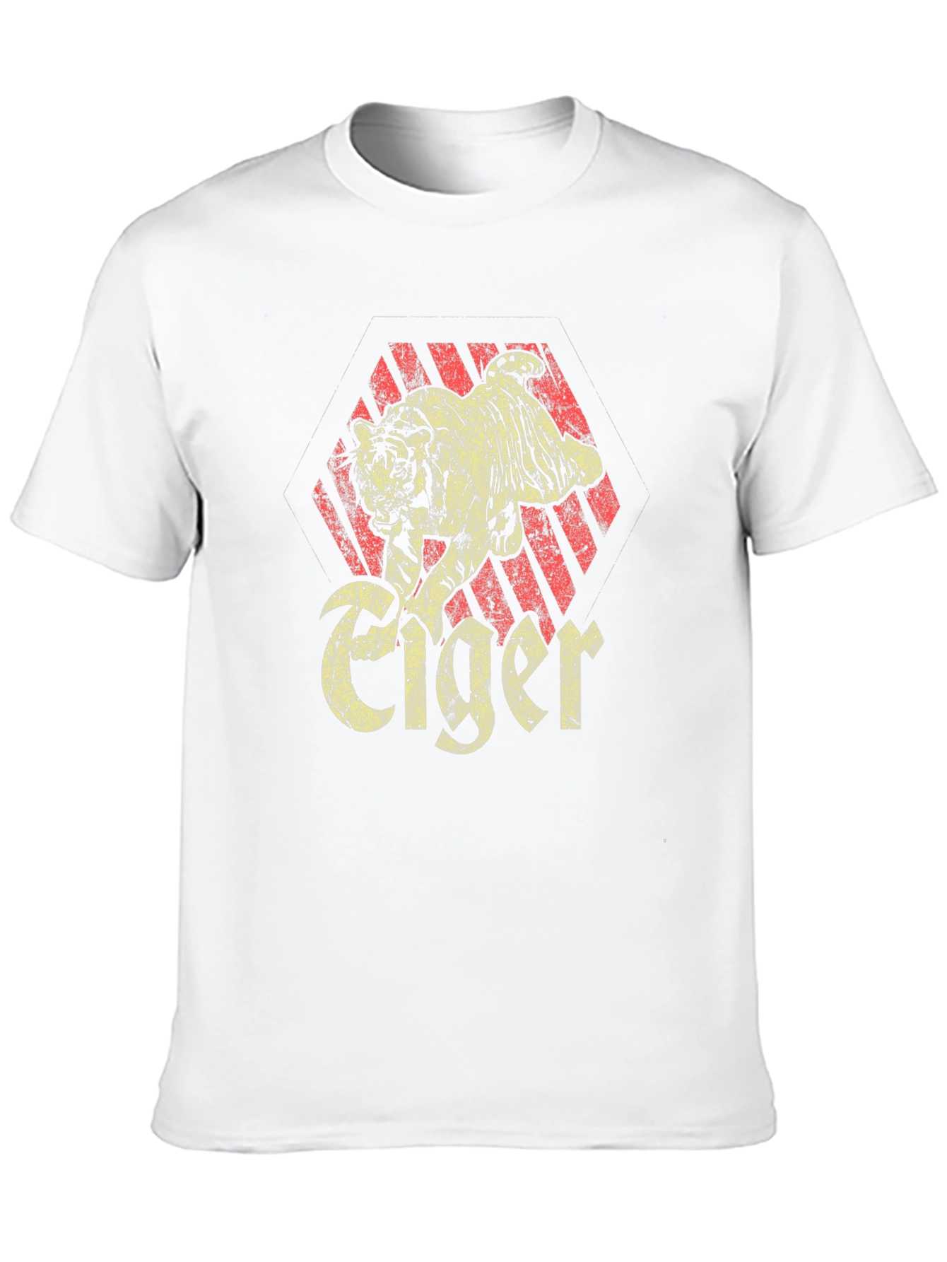 Black Vintage Tiger Graphic Tee - Classic Design view 10