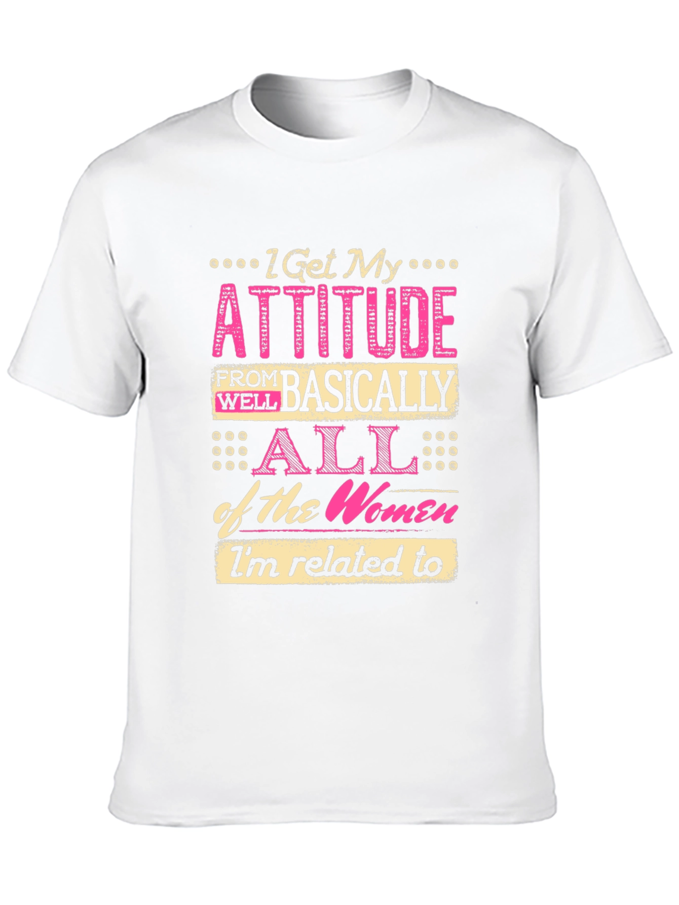 Black Attitude Women's T-Shirt: I Get My Attitude view 10