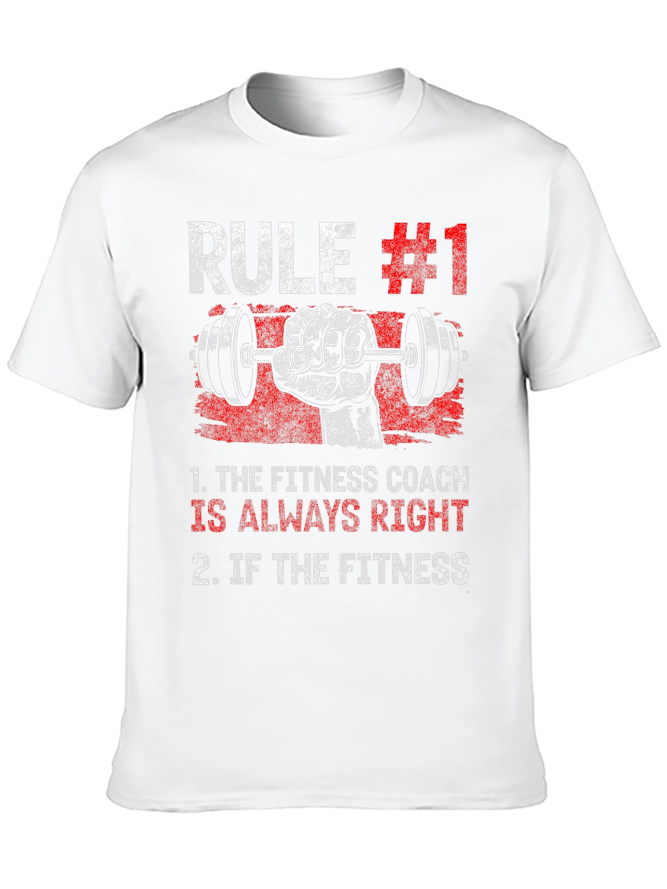 Black Rule #1 Fitness Coach T-Shirt - Workout Gym Tee view 10