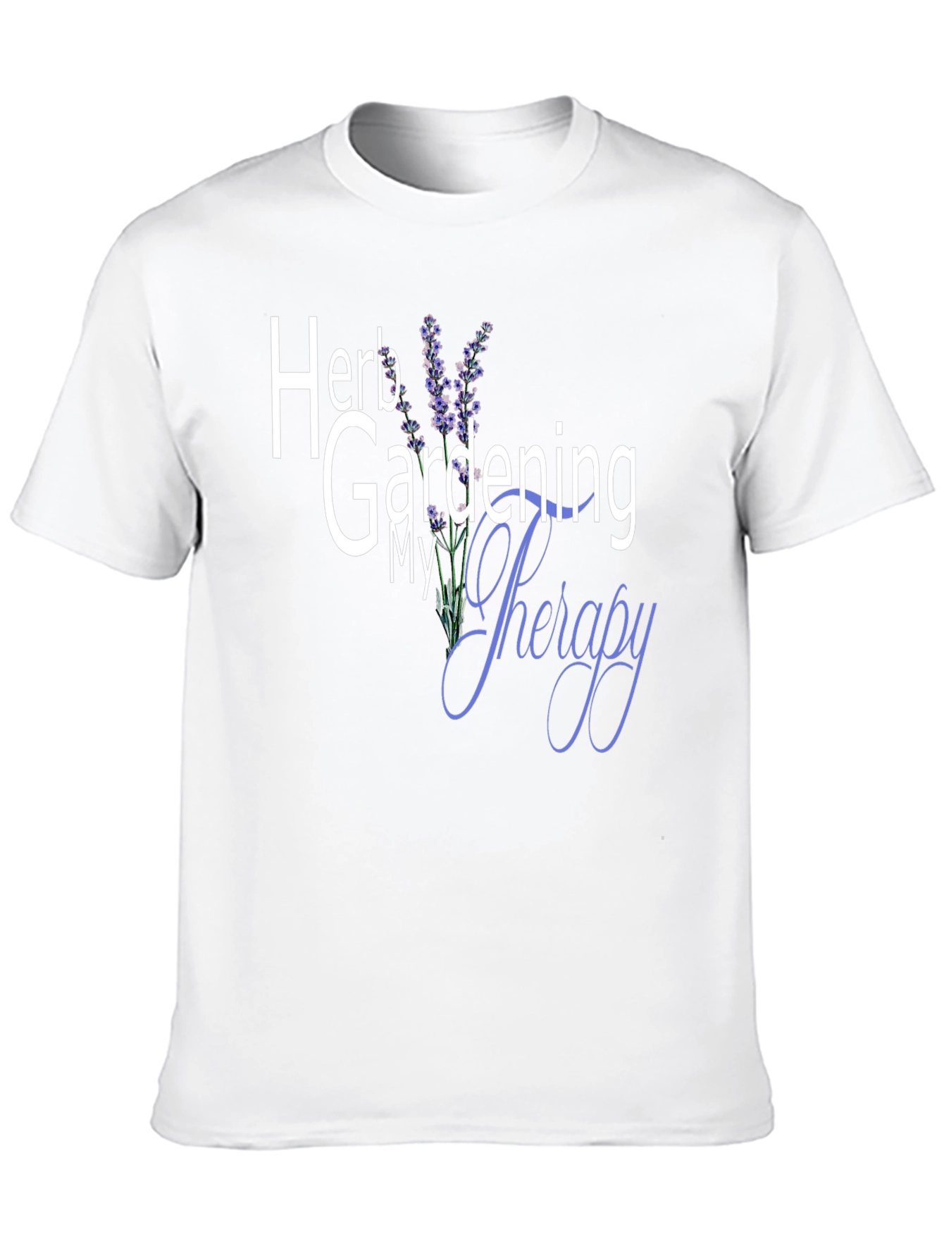 Black Herb Gardening My Therapy Graphic Tee view 10