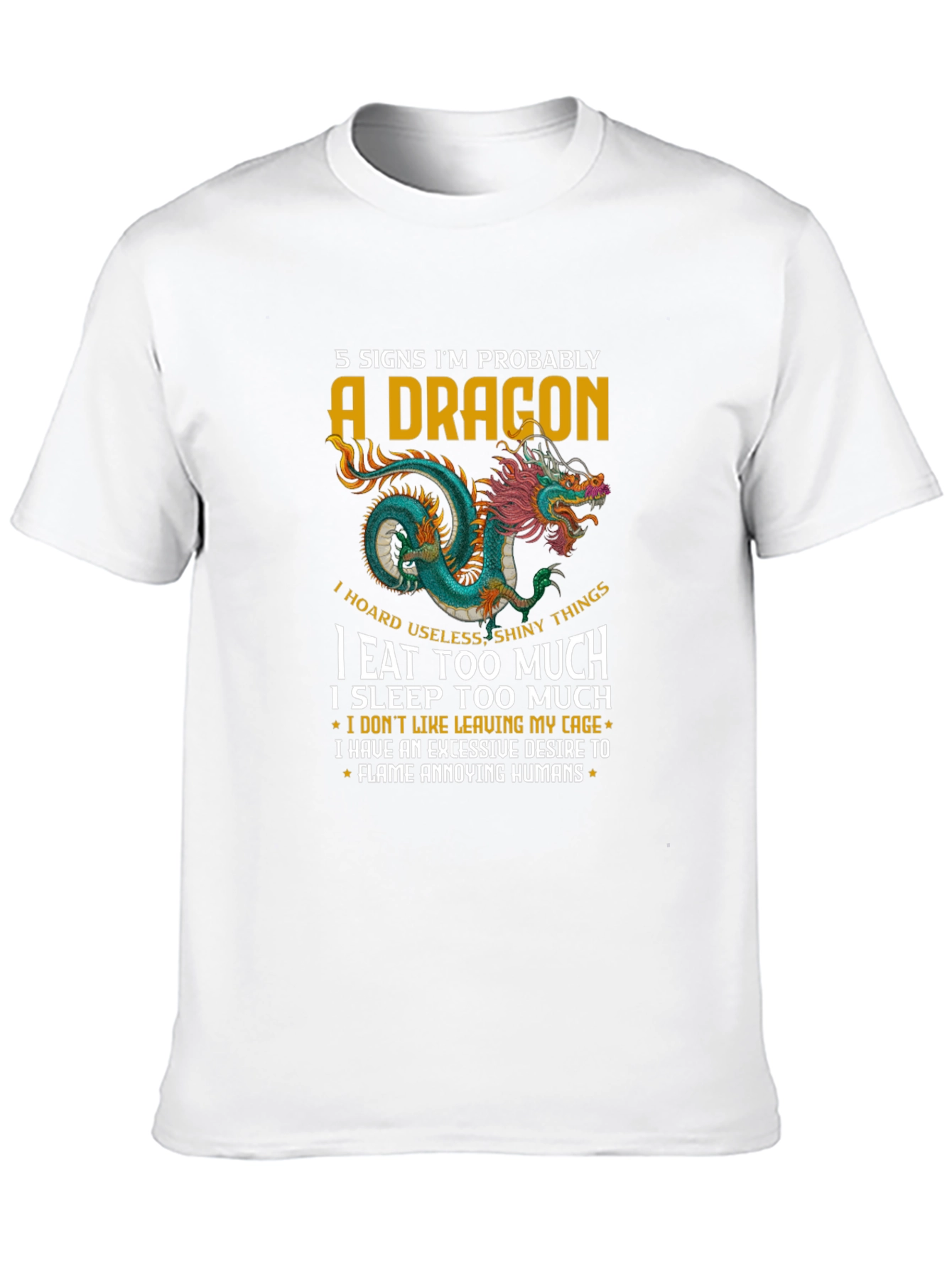 Black 5 Signs Dragon Graphic T-Shirt view 10