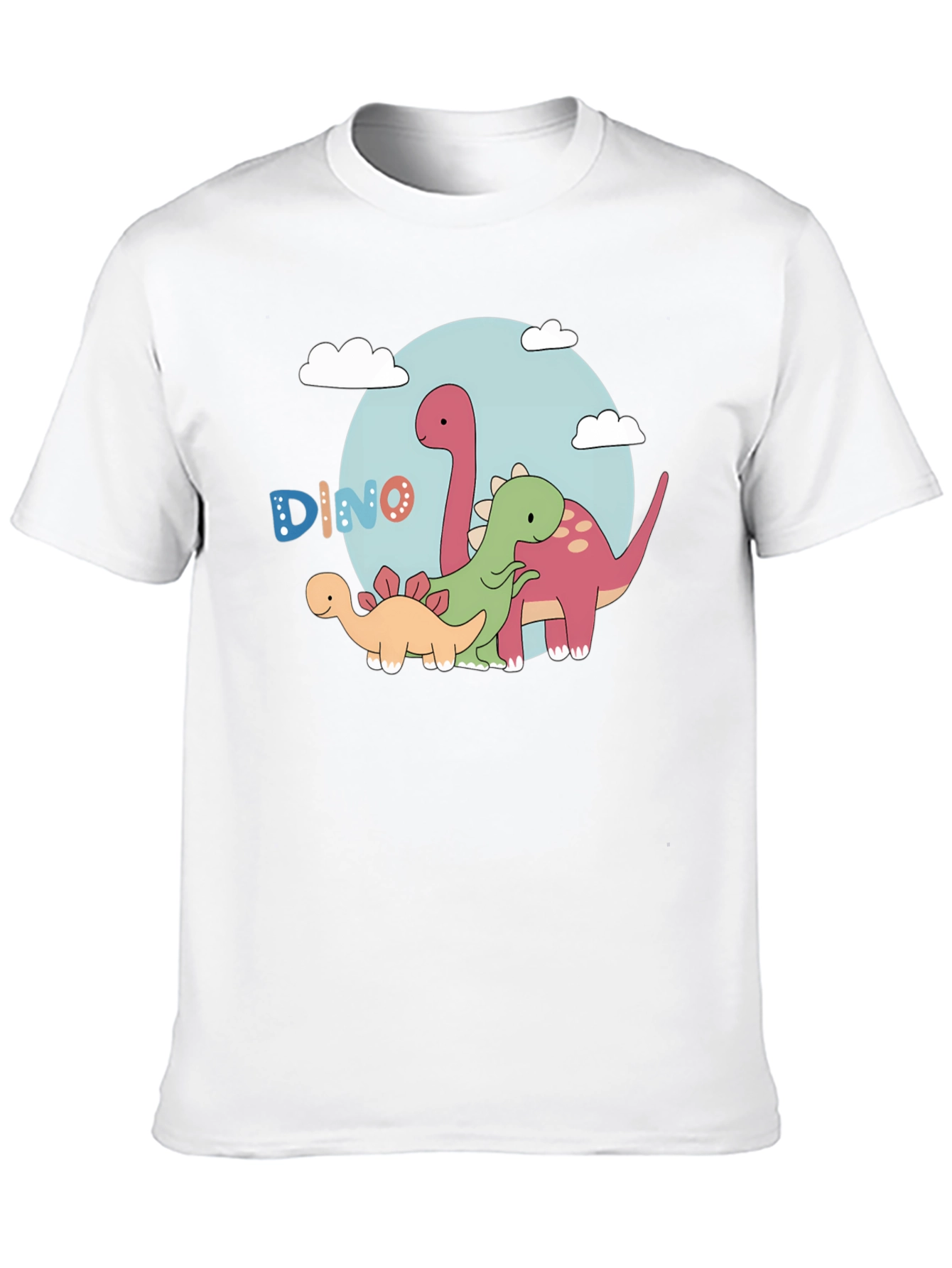 Black Dino T-Shirt - Cartoon Dinosaur Graphic Tee view 10