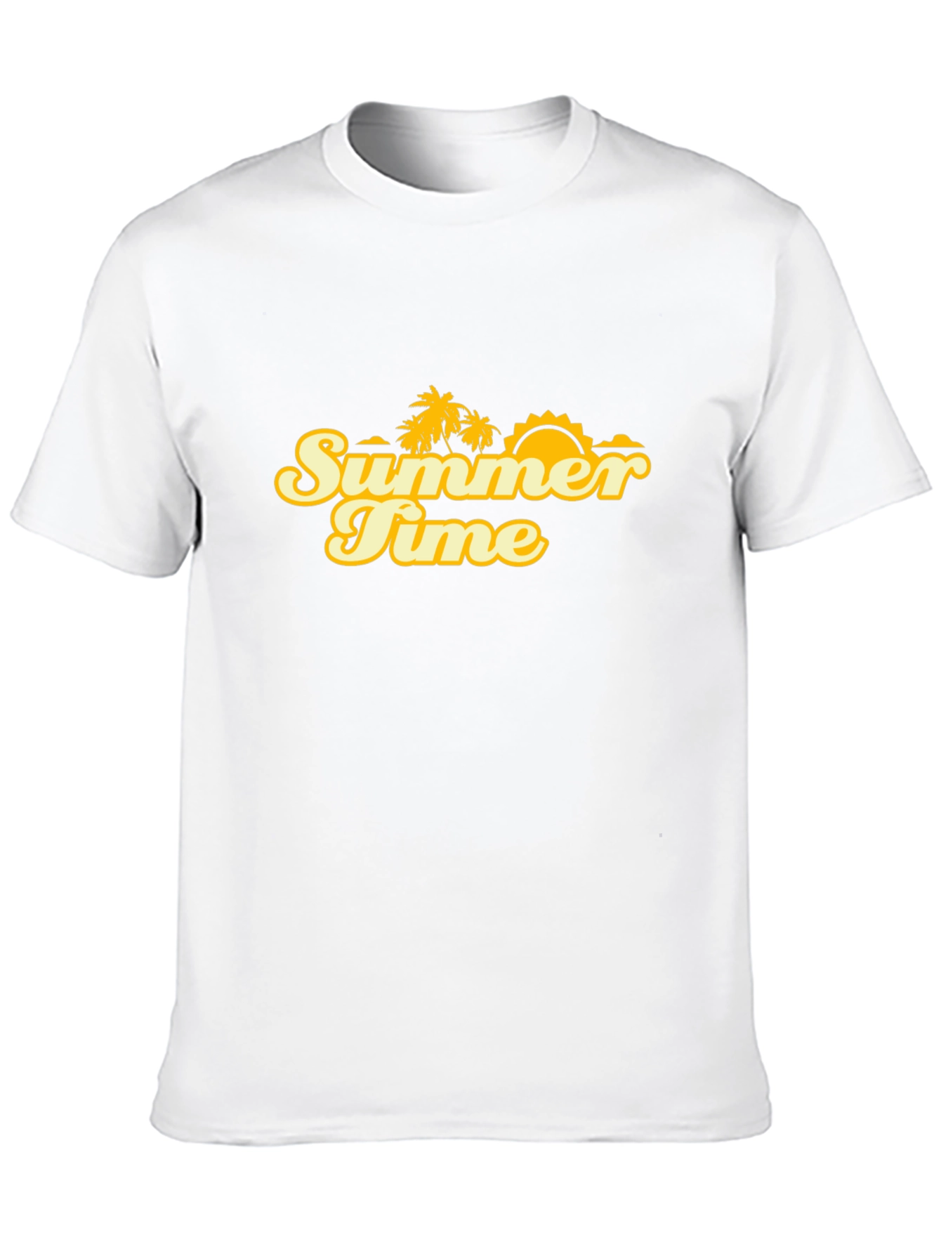 Black Summer Time Graphic Tee - Black Cotton Blend view 10