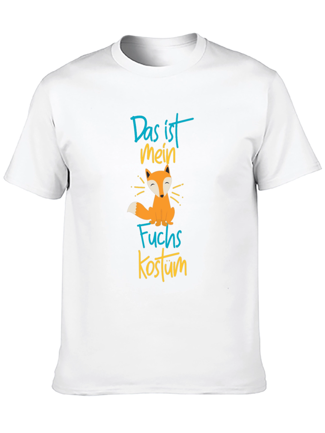 Black Cute Fox Costume T-Shirt view 10