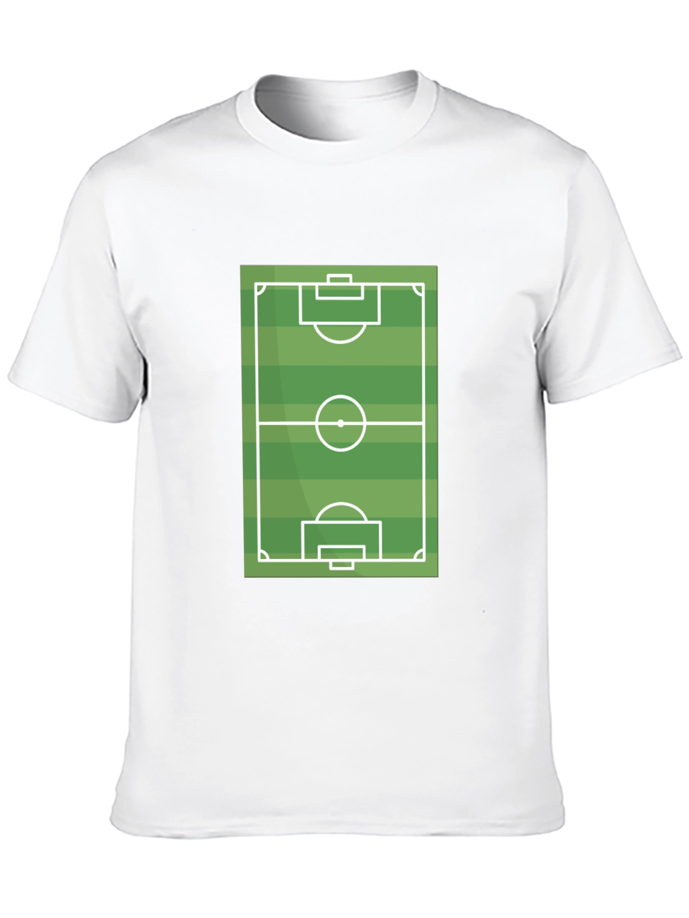 Black Soccer Field Graphic T-Shirt - Black Cotton Tee view 10