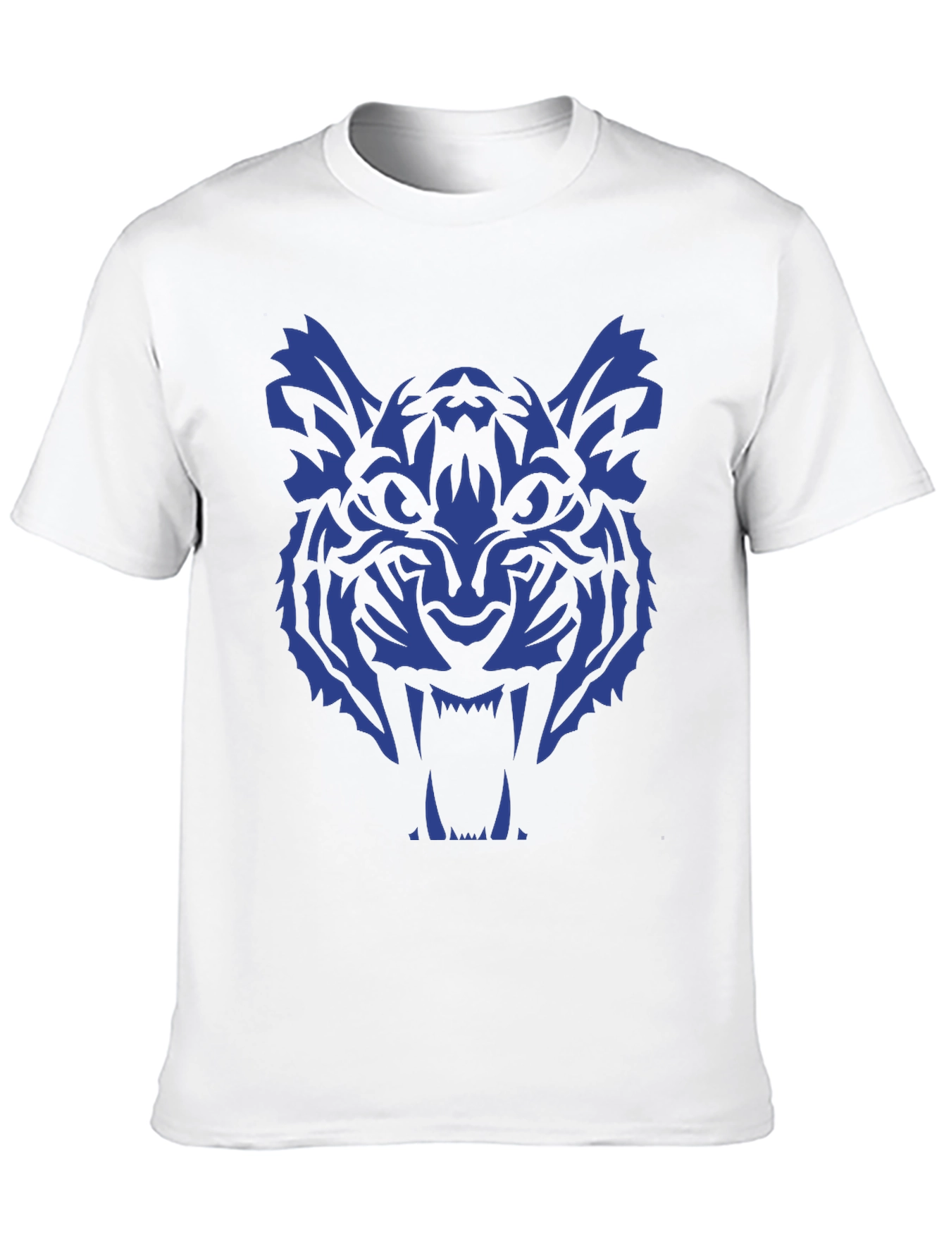 Black Tiger Graphic Tee - Bold Blue Design view 10