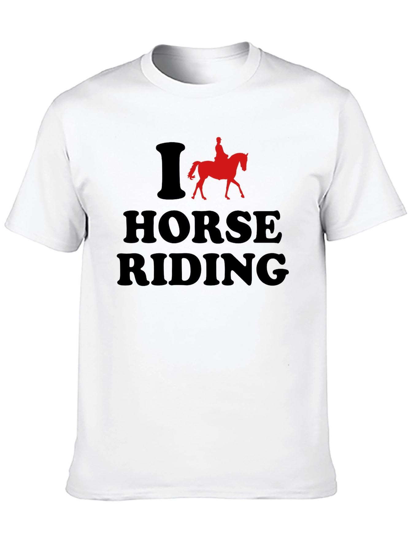 Black I Love Horse Riding Graphic T-Shirt view 10