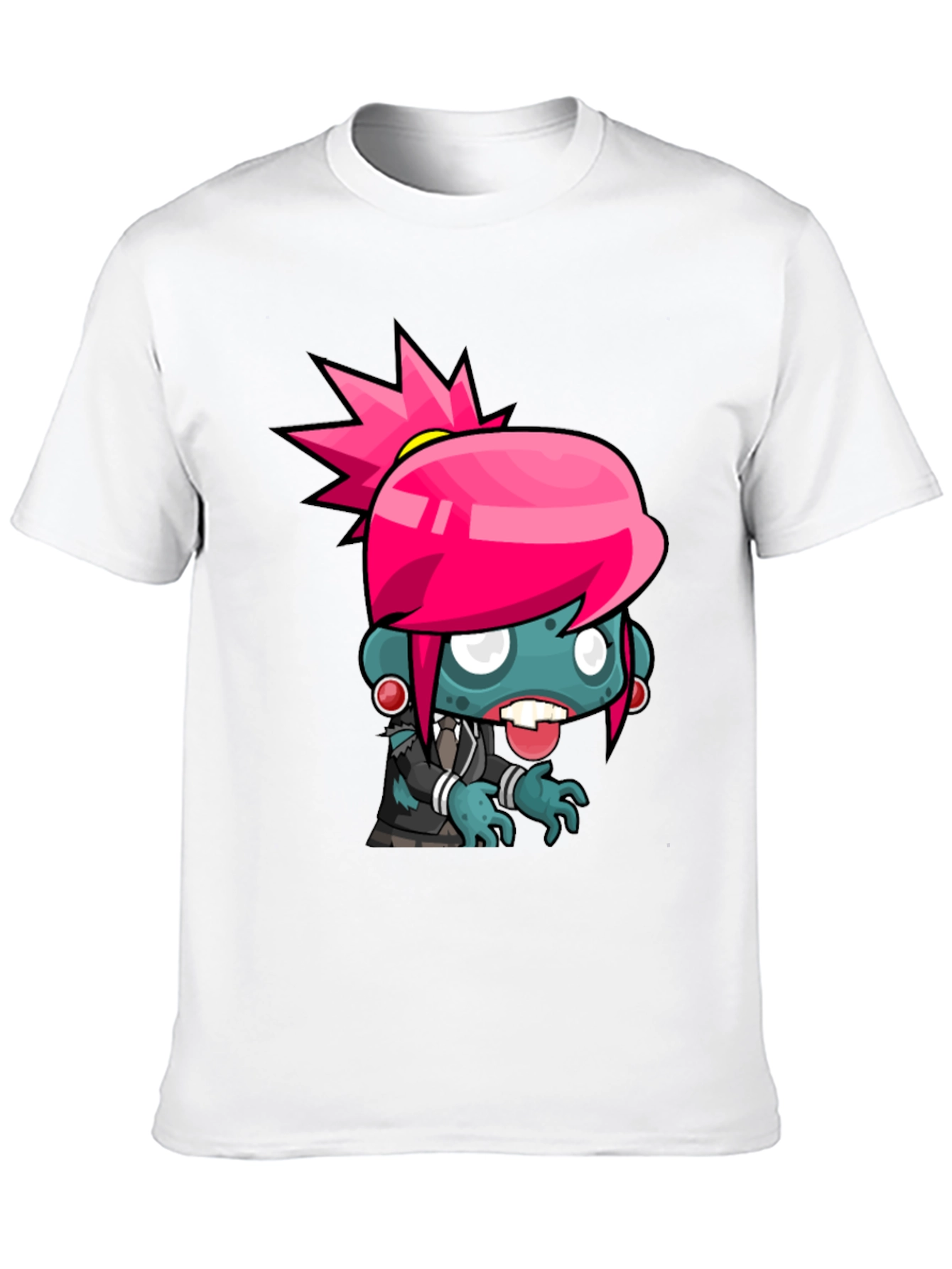Zombie Girl Graphic Tee - Cool Cartoon Design - 10
