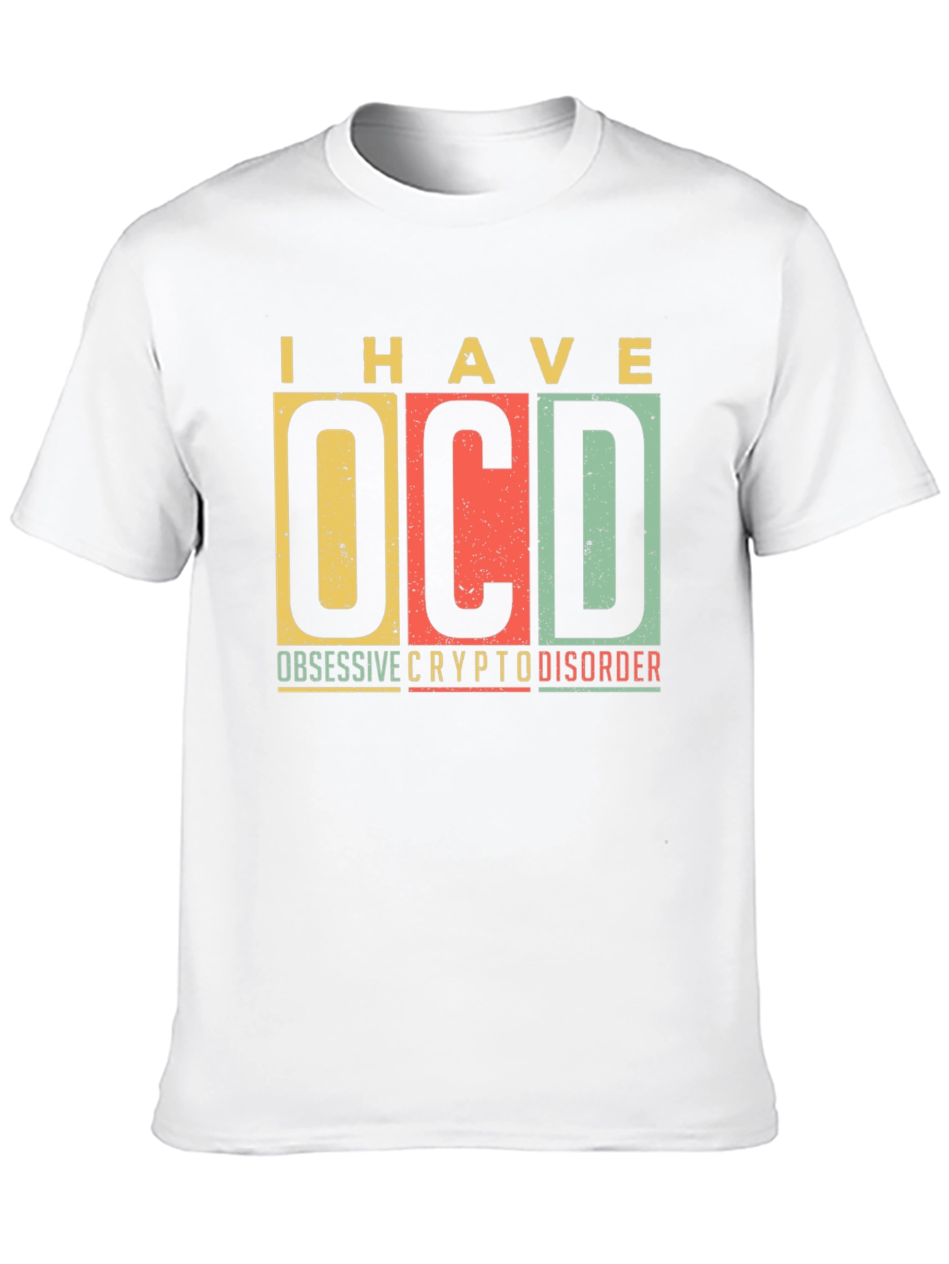 Black OCD Crypto Disorder Graphic Tee view 10
