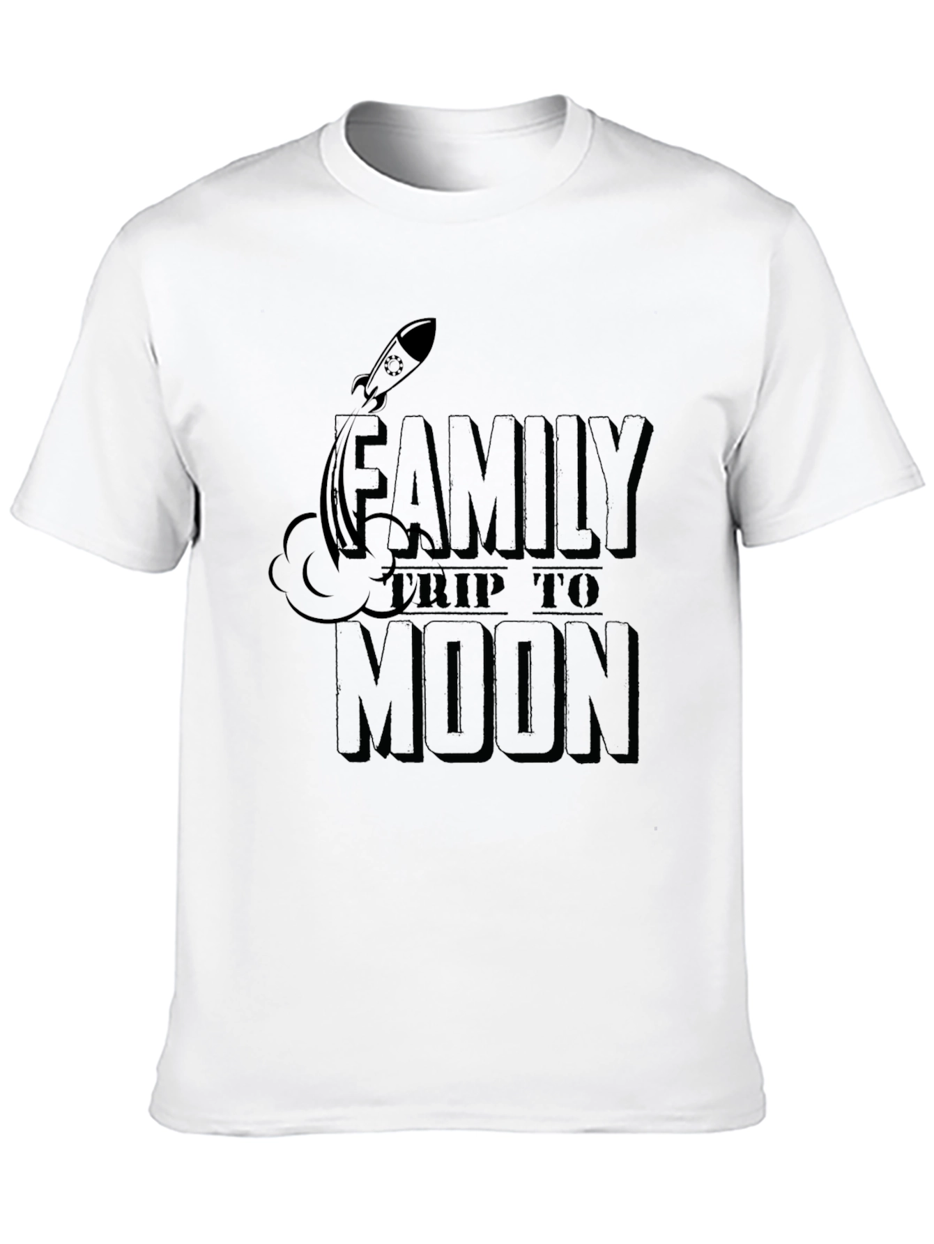 Black Family Trip to Moon Graphic T-Shirt view 10