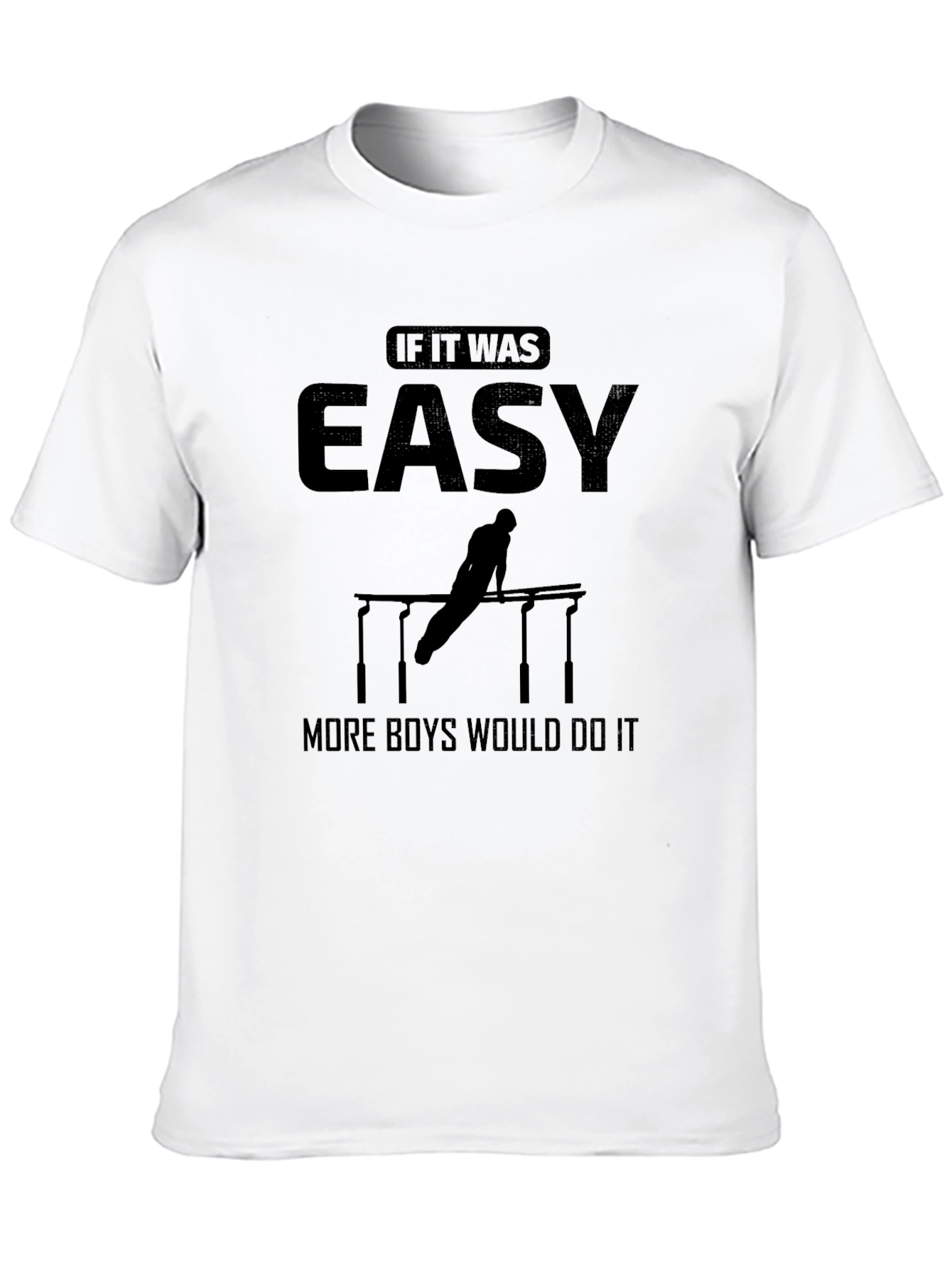 Black If It Was Easy T-Shirt view 10