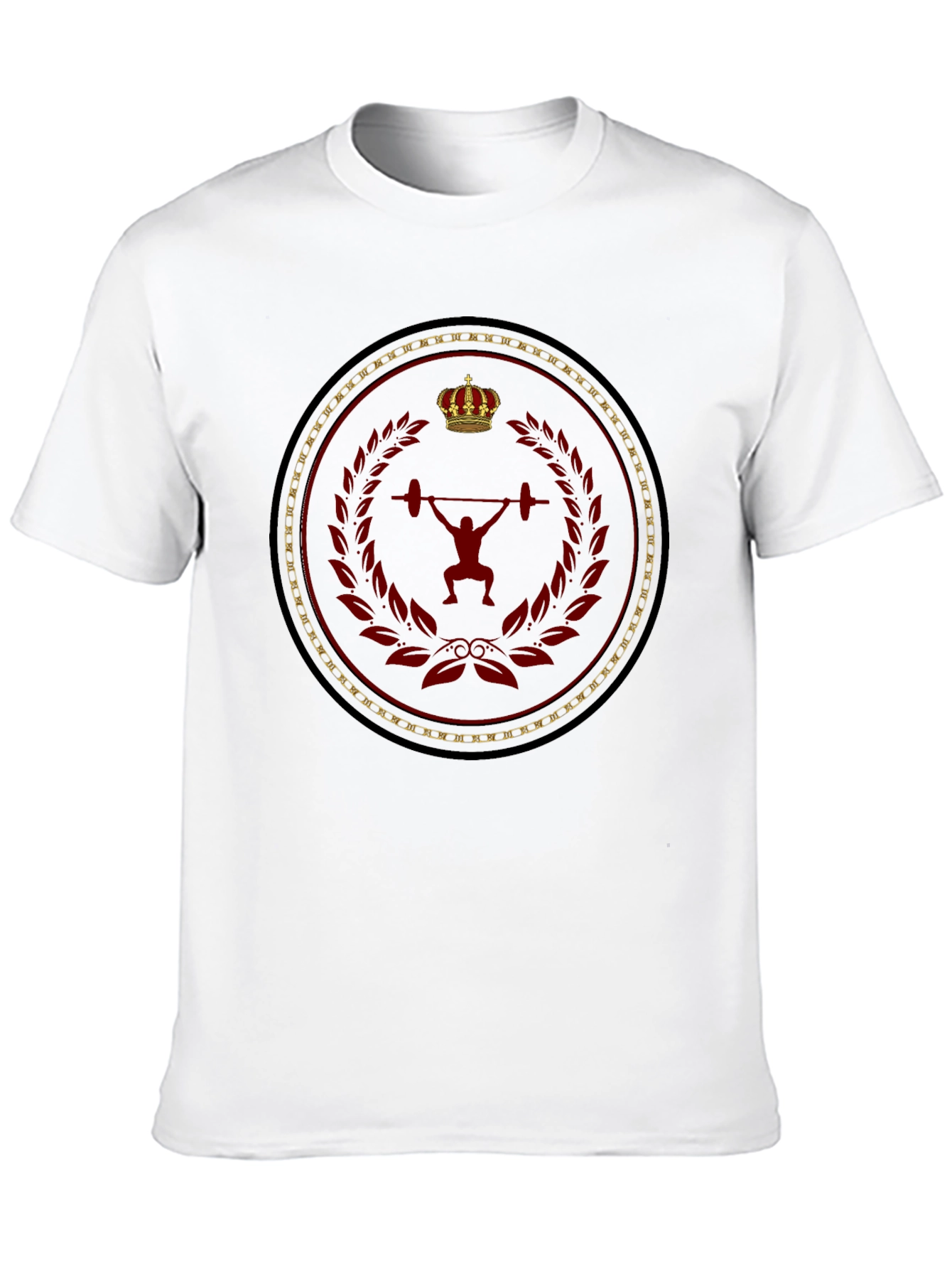 Black Weightlifting King Men's Black T-Shirt view 10