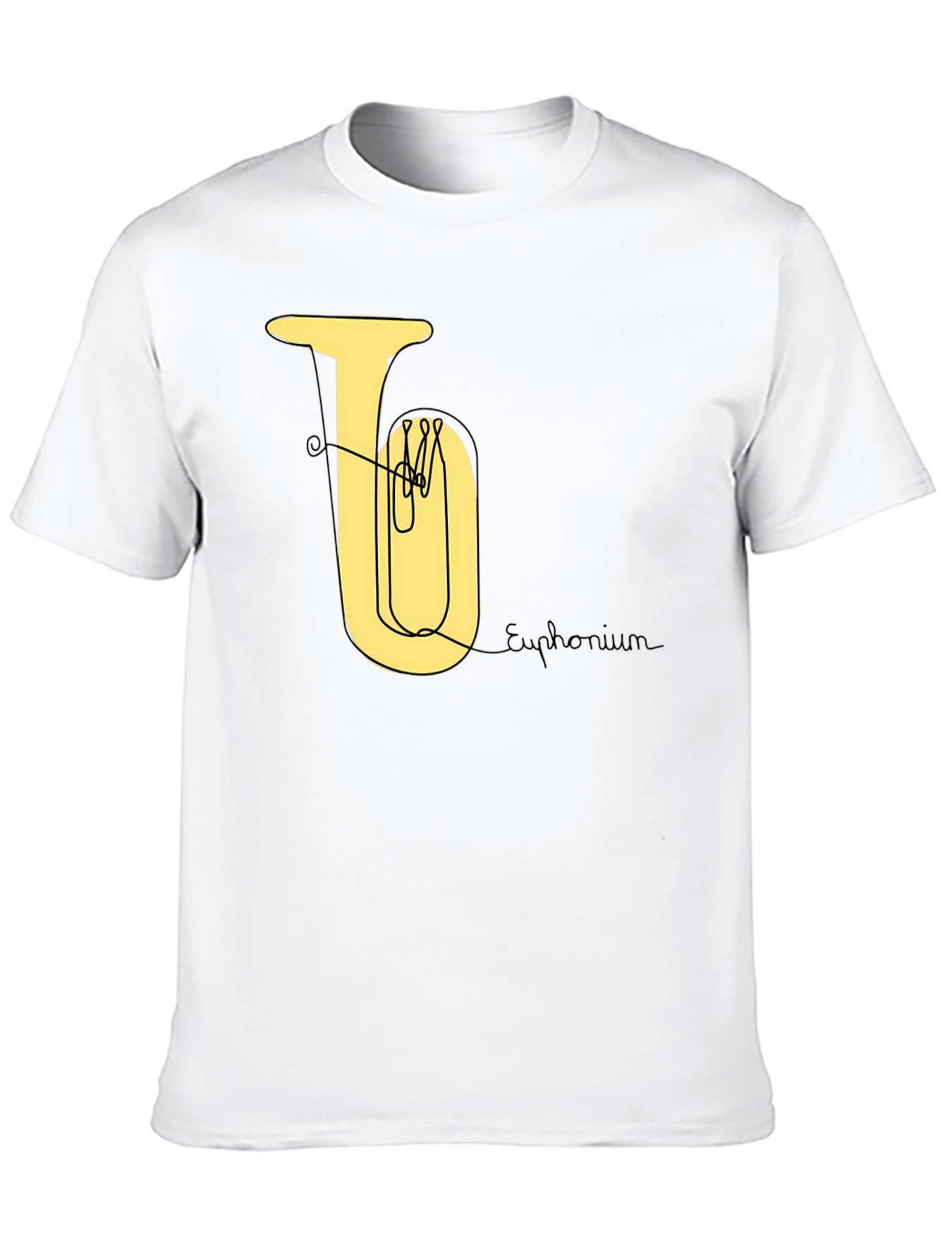 Black Euphonium Line Art Tee view 10