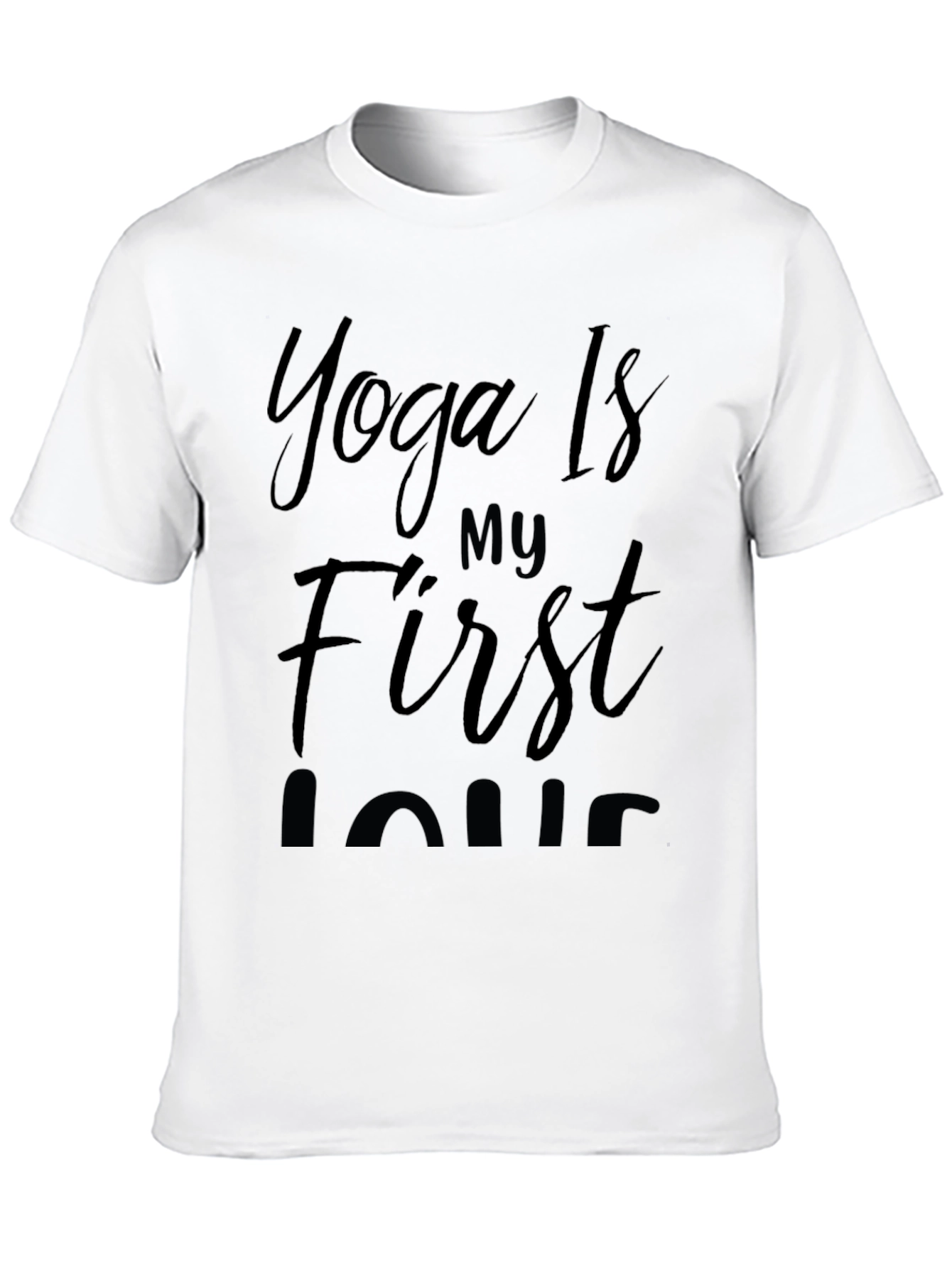 Black Yoga Is My First Love T-Shirt view 10