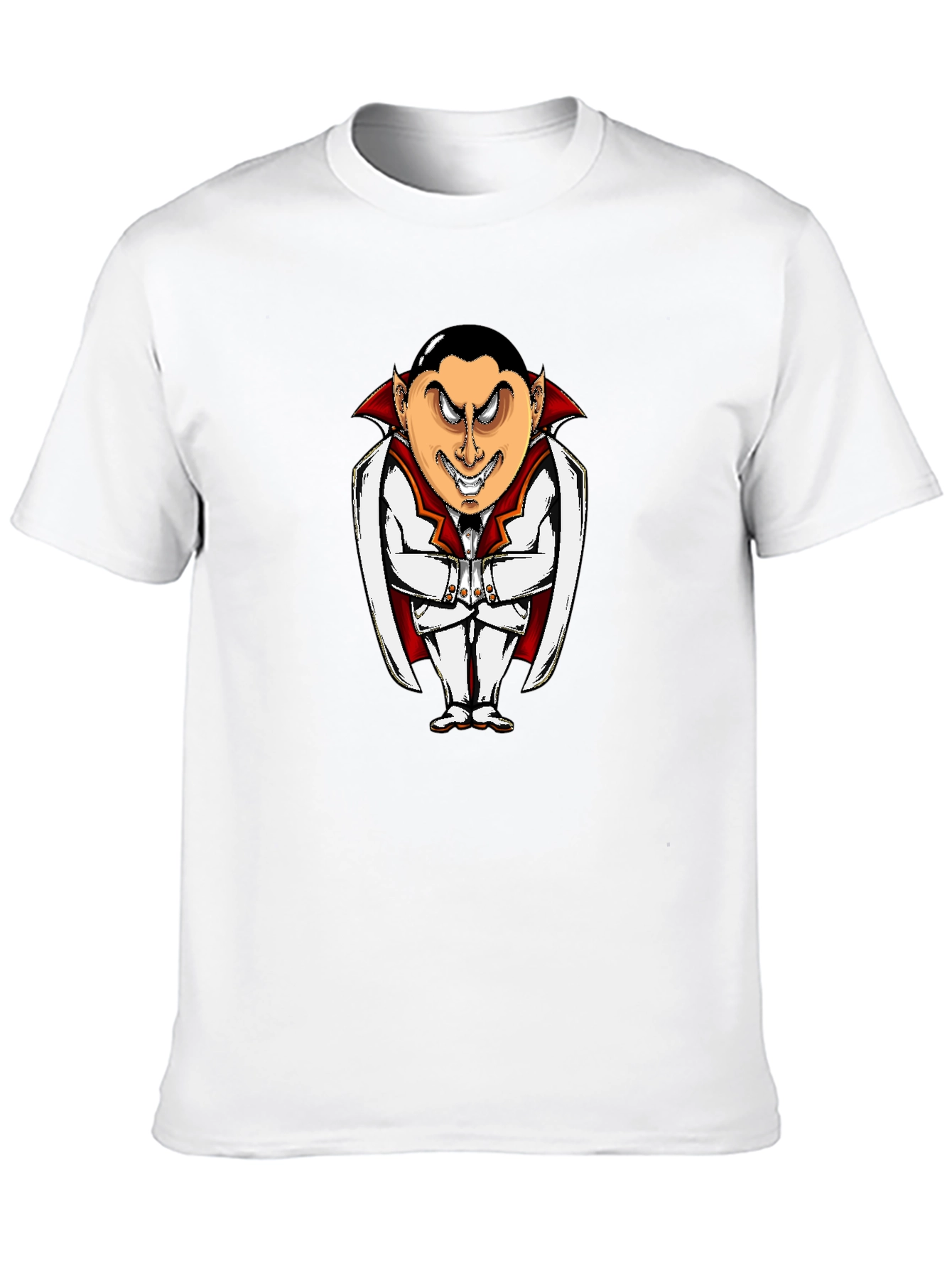 Black Vampire Cartoon Graphic Black T-Shirt view 10