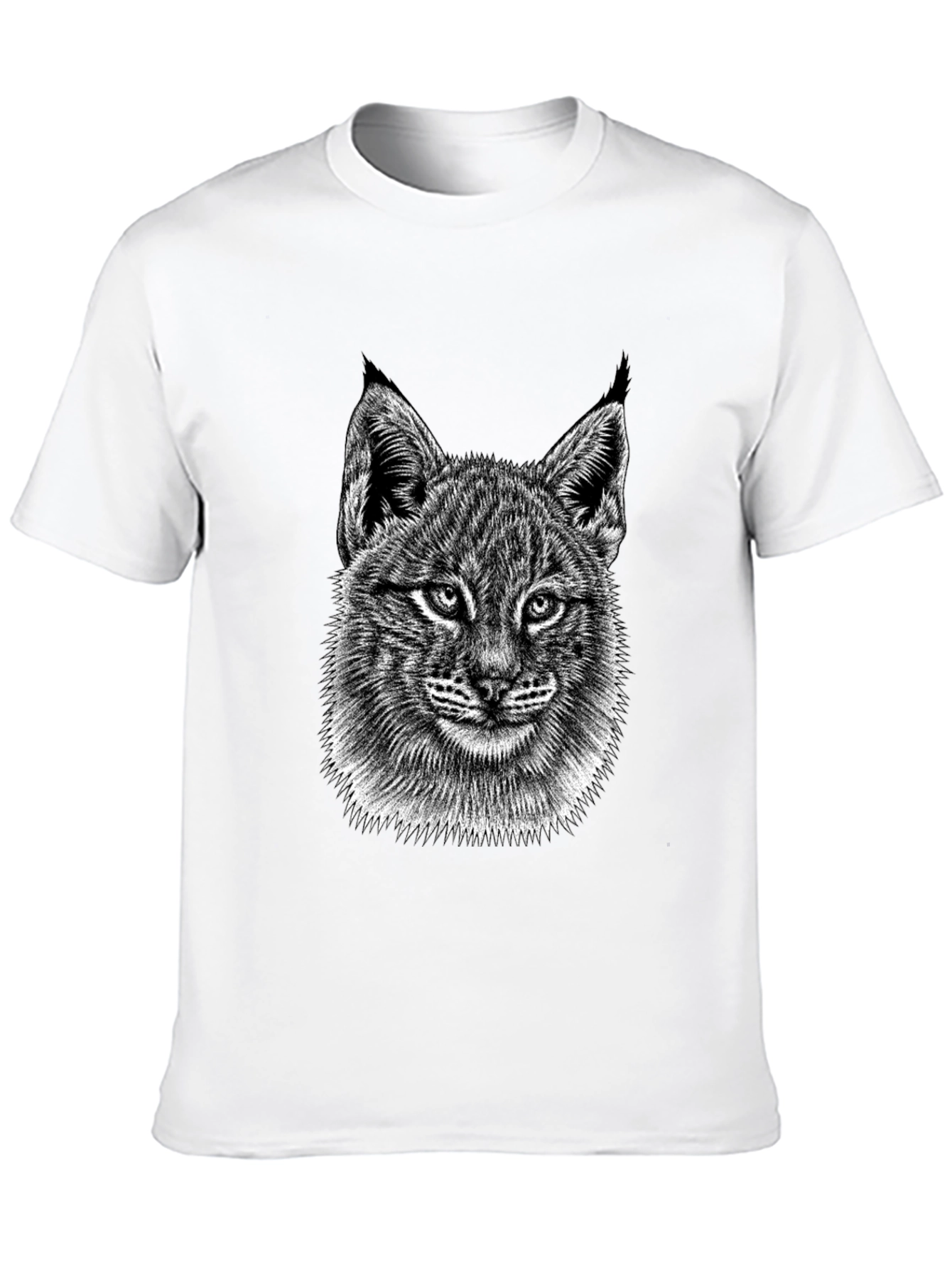 Black Bobcat Graphic Tee - Stylish Animal Print Shirt view 10