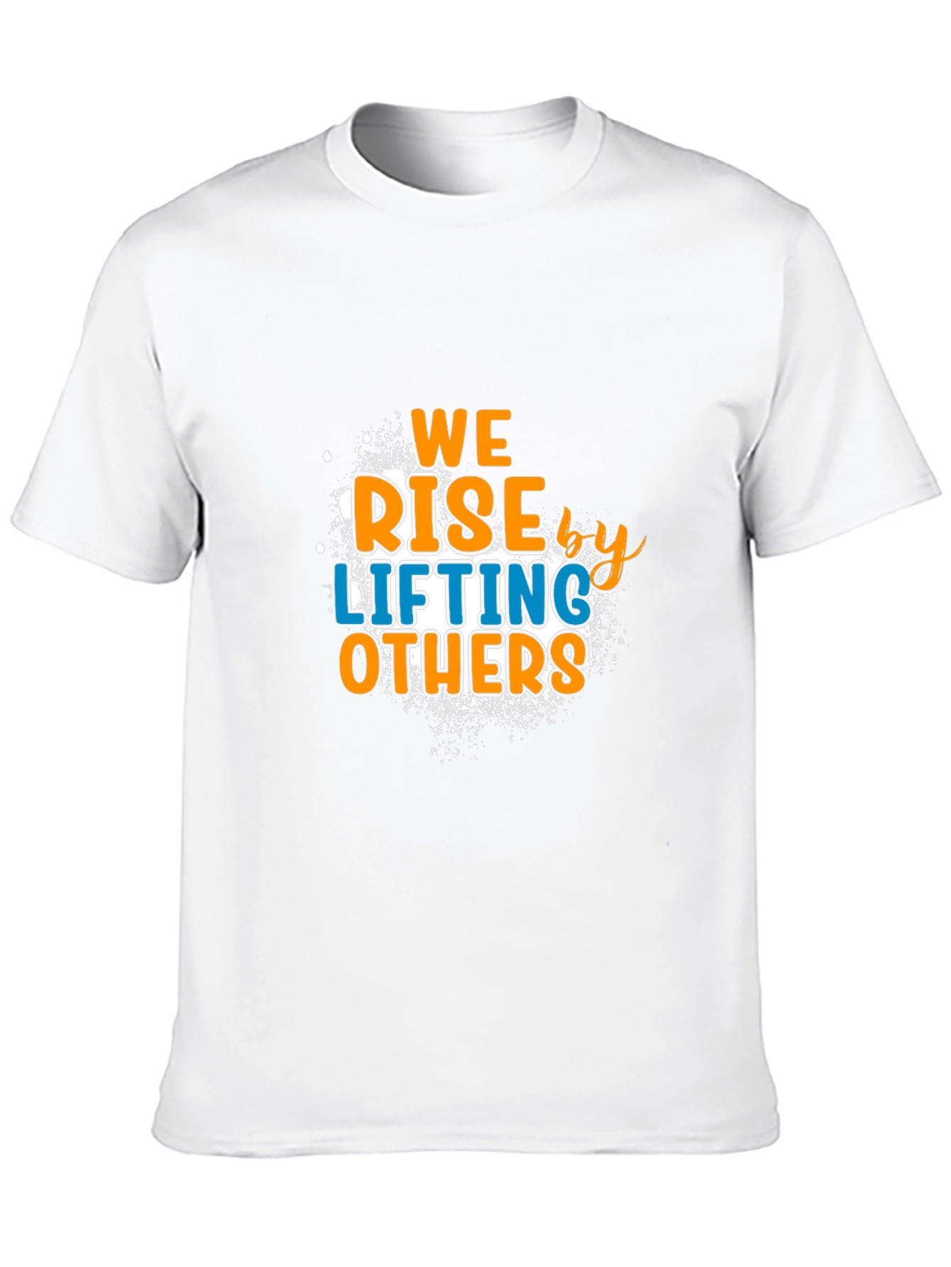 Black Inspirational 'We Rise' Graphic Tee - Black Cotton Blend view 10