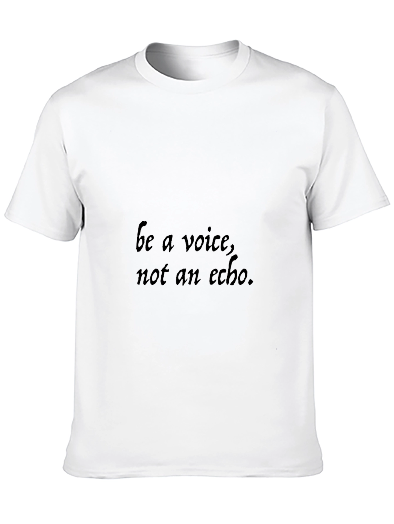 Black Be a Voice Tee - Empowering Black Graphic T-Shirt view 10