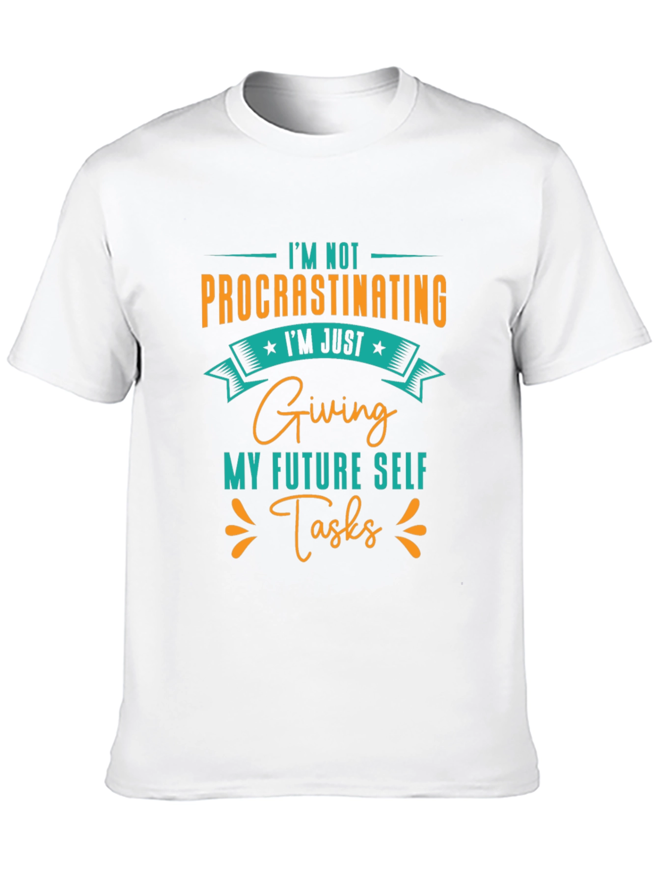 Black Procrastinating Graphic Tee - Funny Slogan T-Shirt view 10