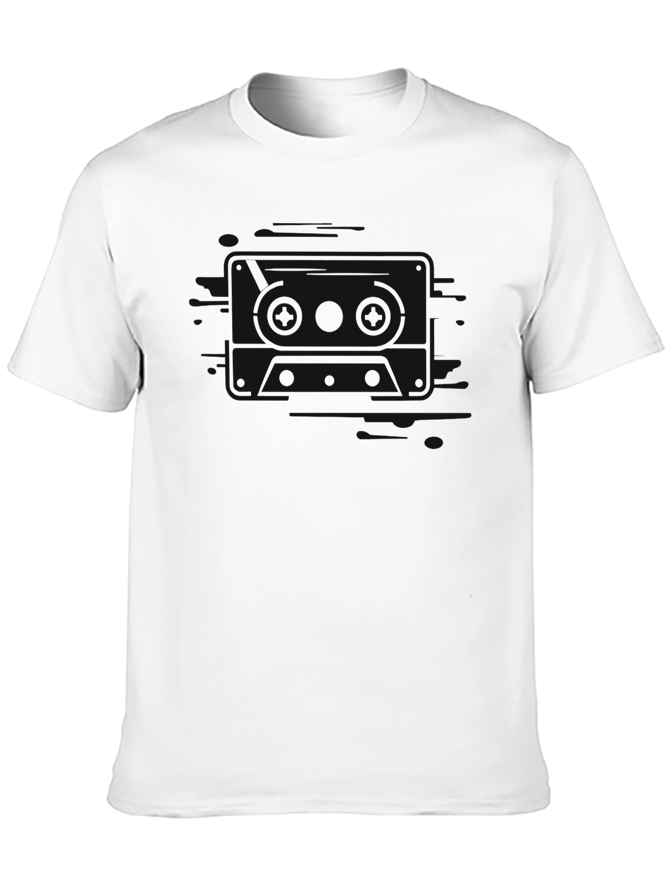 Black Classic Black Men's T-Shirt: Versatile Comfort view 10