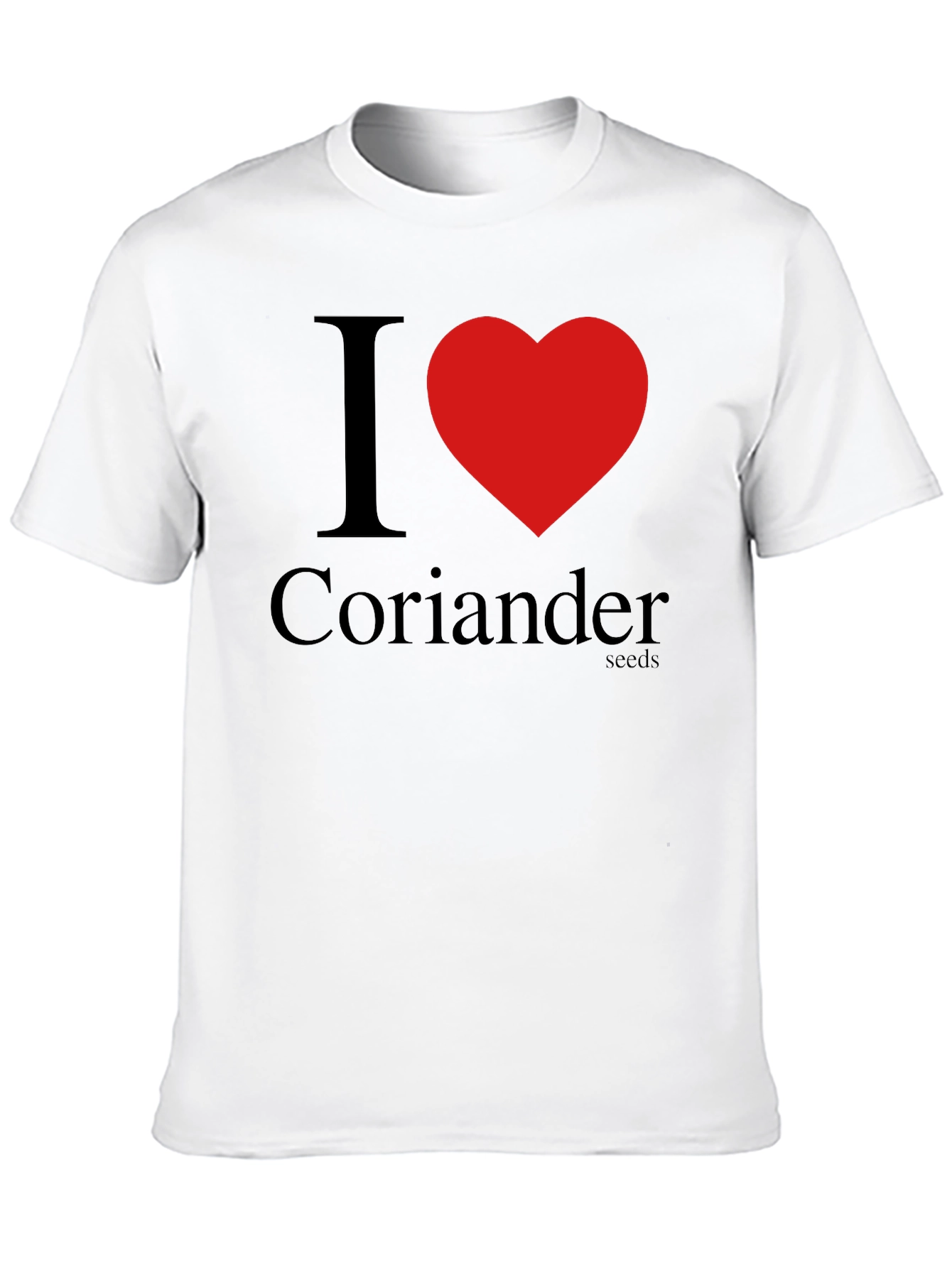 Black I Heart Coriander Seeds Black T-Shirt view 10