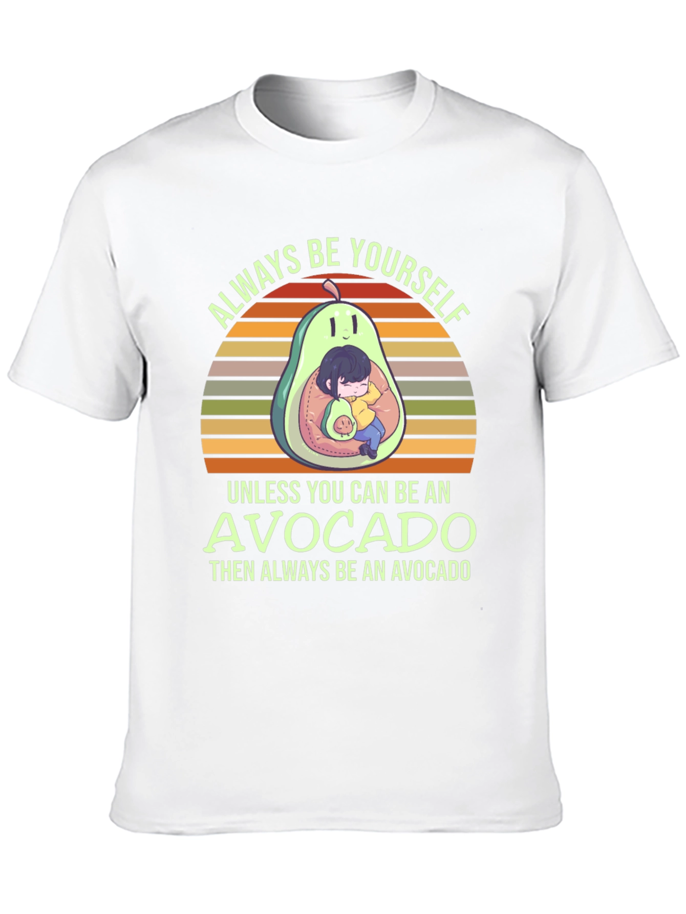 Black Always Be Yourself Avocado T-Shirt view 10