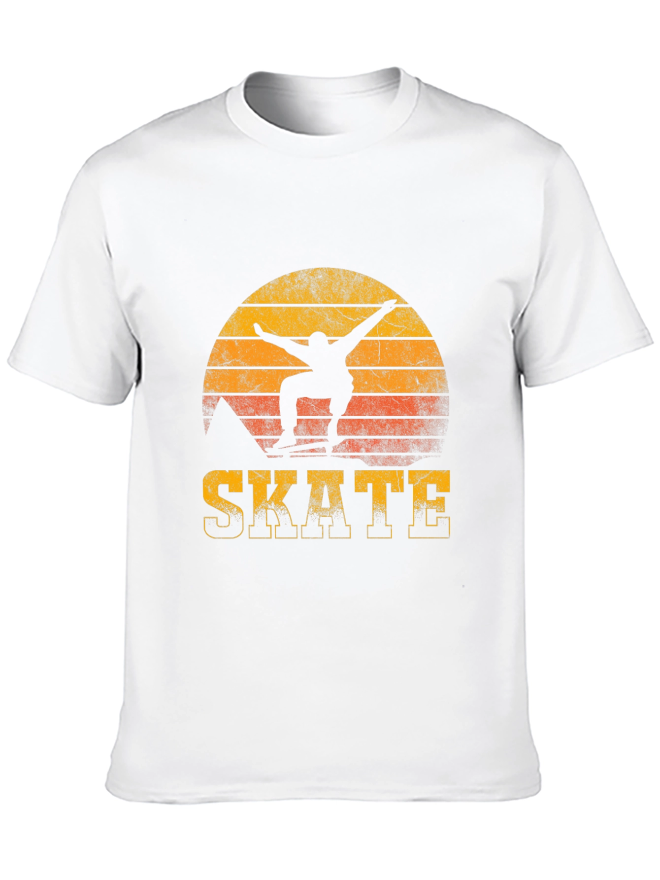 Black Vintage Sunset Skate T-Shirt view 10