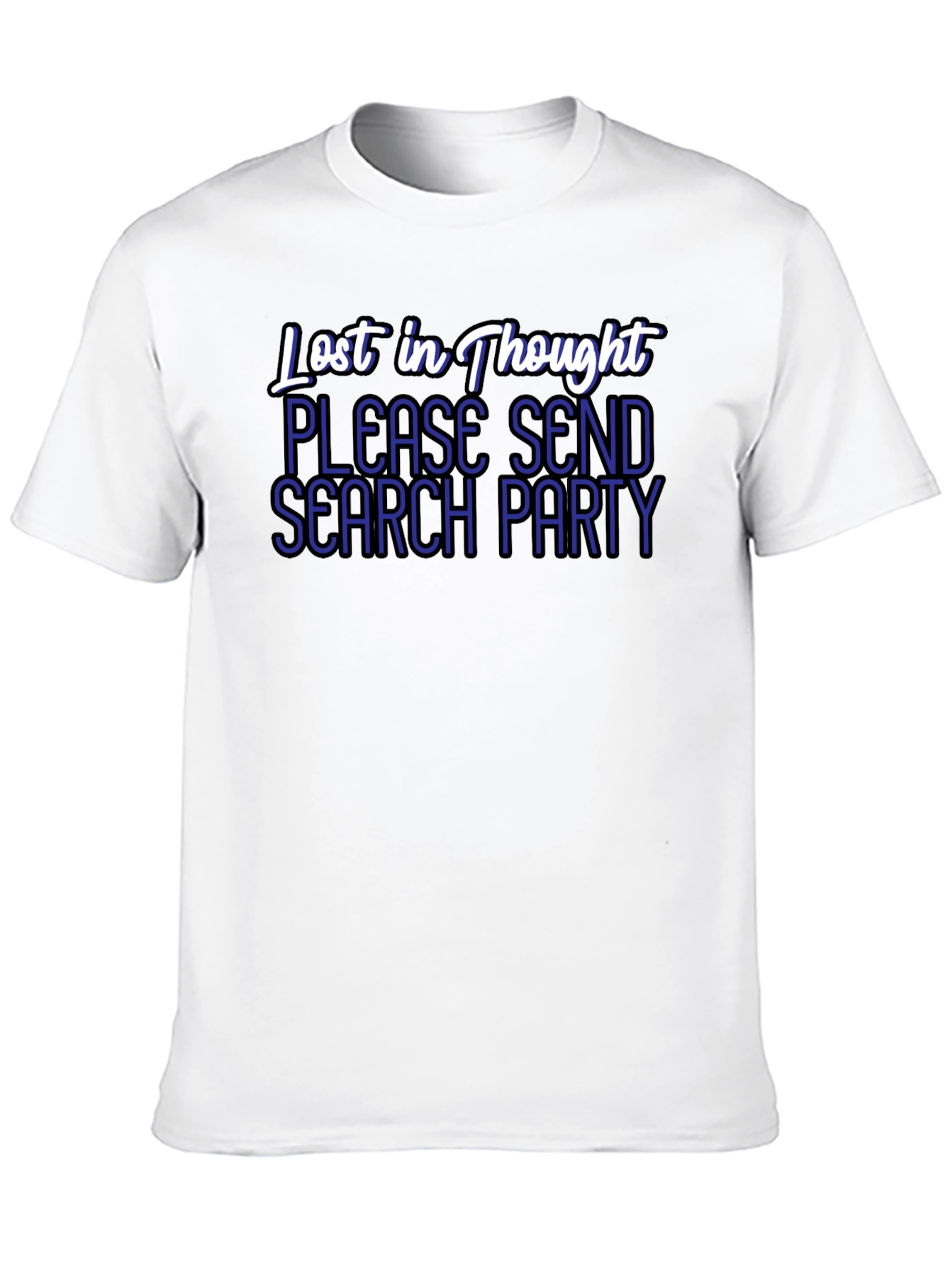 Black Lost in Thought T-Shirt - Send a Search Party! view 10