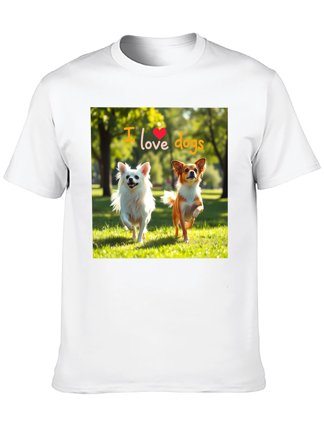 Black I Love Dogs Graphic Tee - Cute Pet Lover Shirt view 10