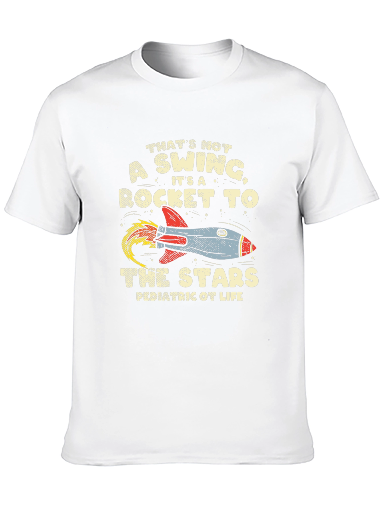 Black Rocket to the Stars Pediatric OT Life T-Shirt view 10