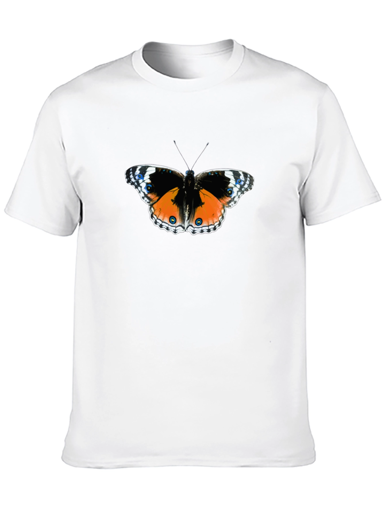 Black Butterfly Graphic Tee - Black Cotton Comfort view 10