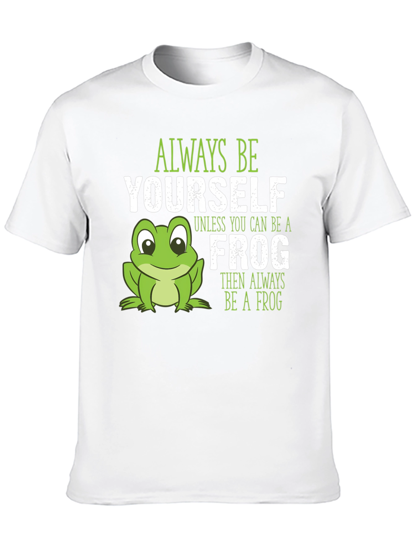 Black Always Be Yourself Frog T-Shirt view 10
