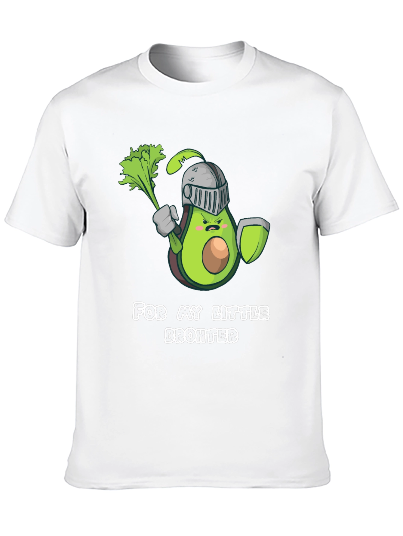Black Avocado Knight T-Shirt - For My Little Brohter view 10
