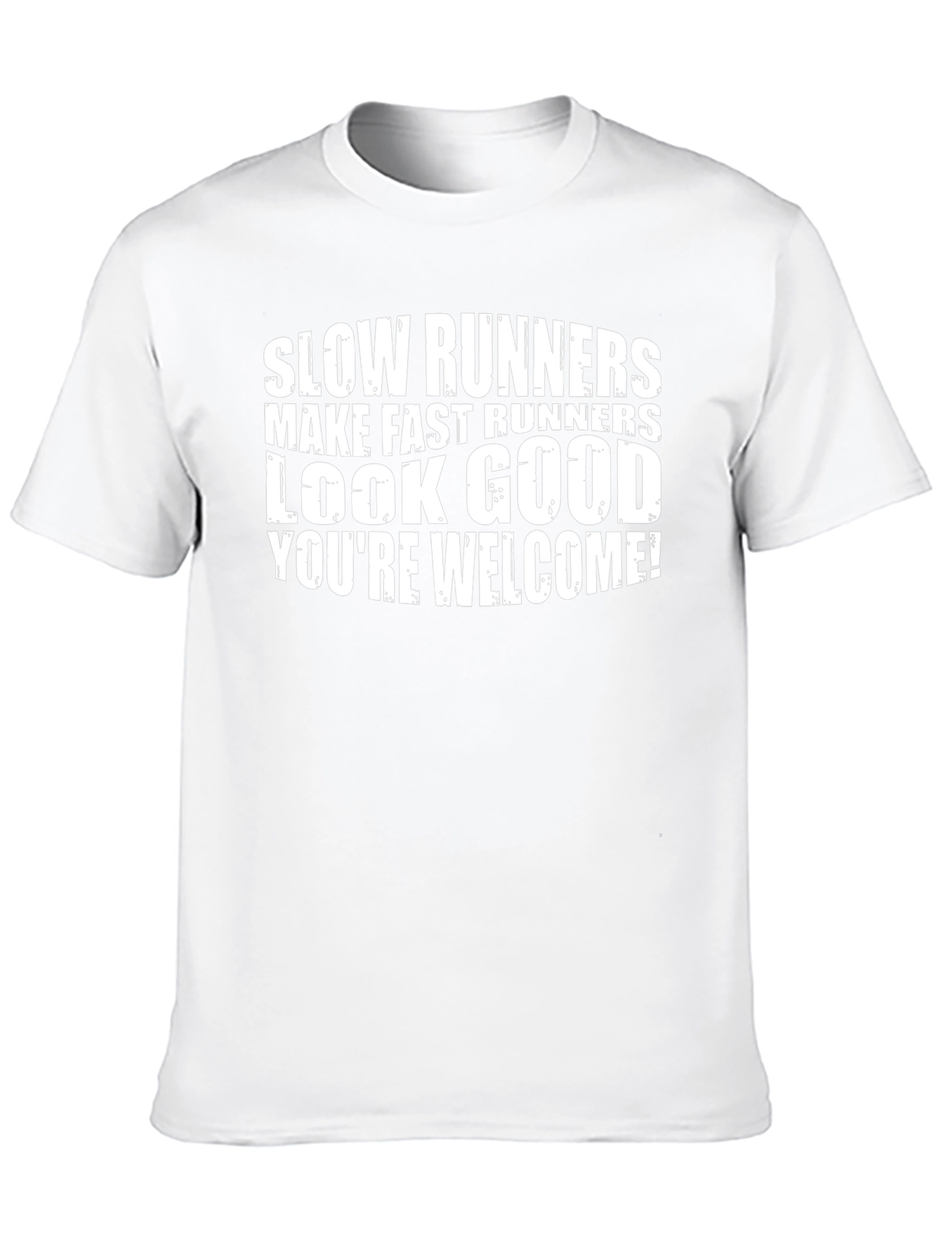 Black Funny Running T-Shirt - Slow Runners Make Fast Runners Look Good view 10