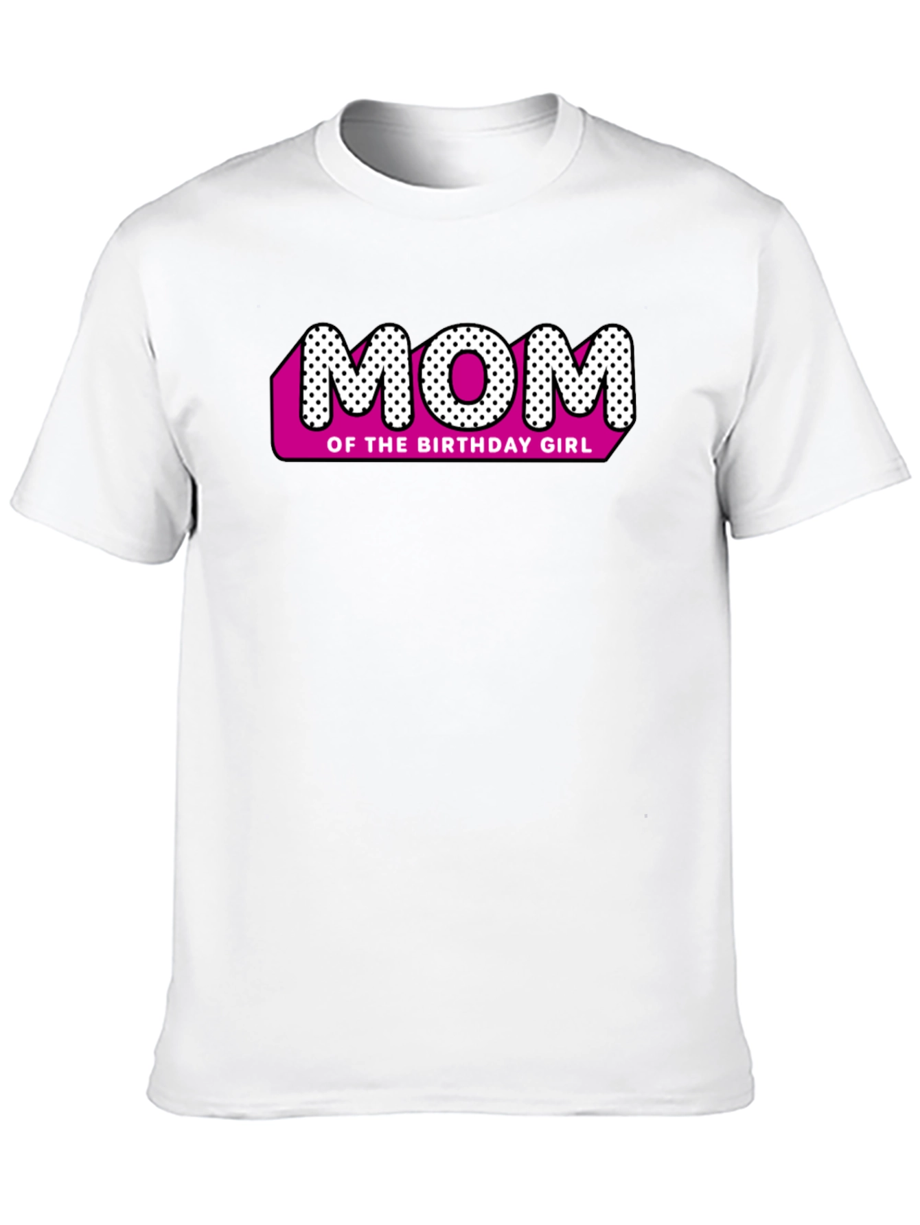 Black Mom of the Birthday Girl Black T-Shirt view 10