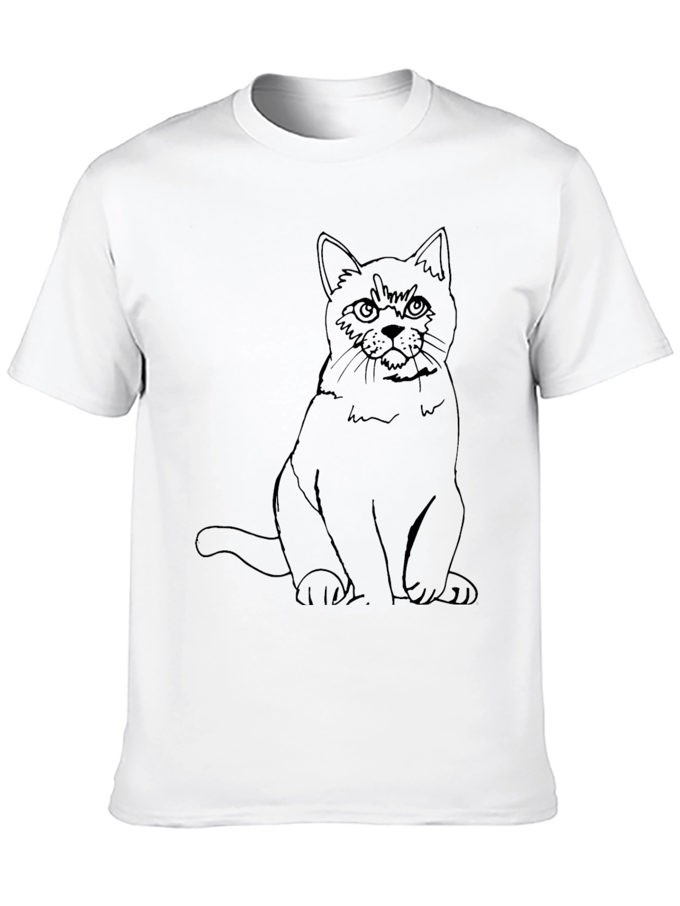 Black Black Cat Graphic Tee - Men's Crew Neck view 10