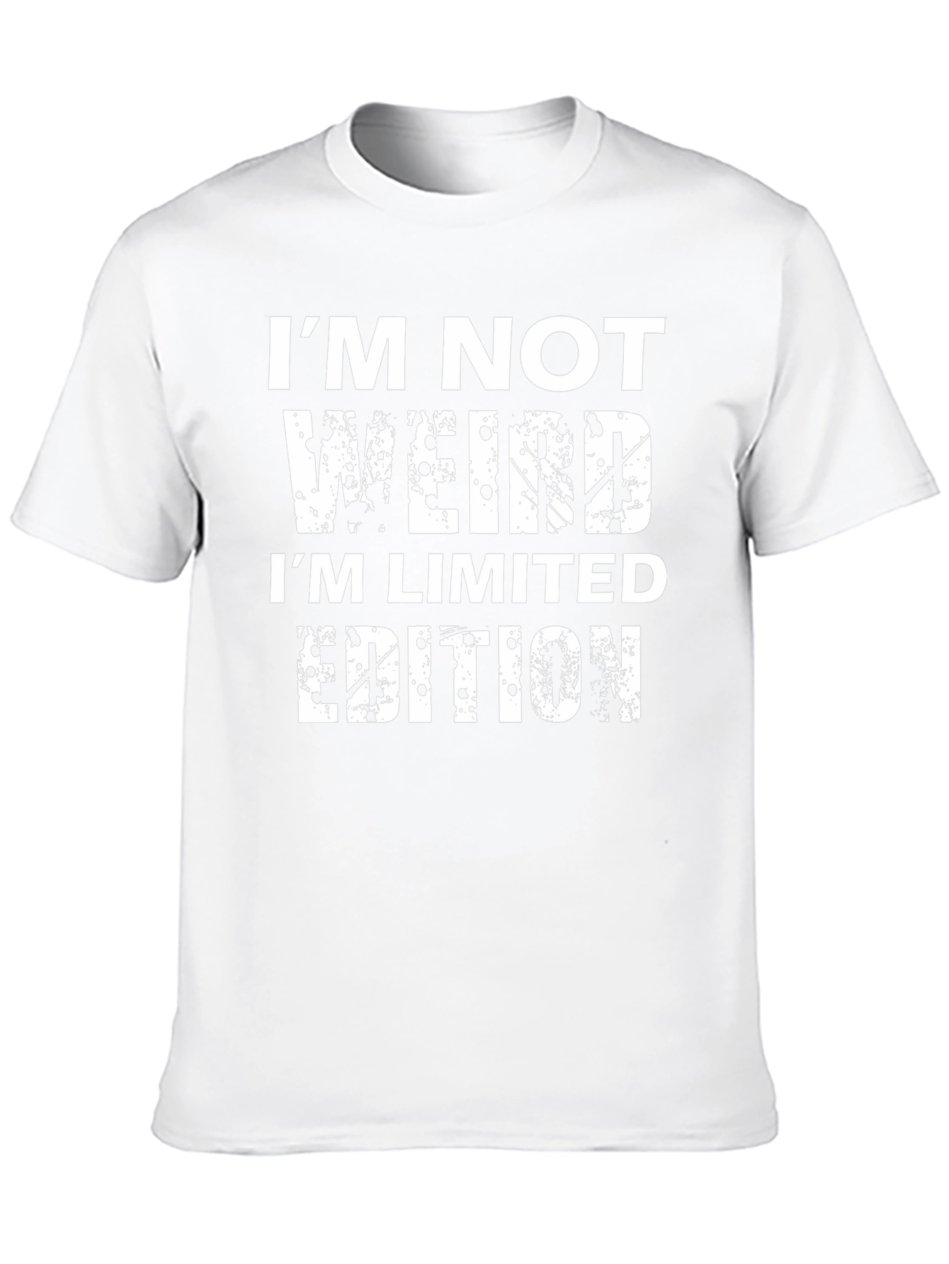 Black Funny Graphic Tee - I'm Not Weird, Limited Edition view 10