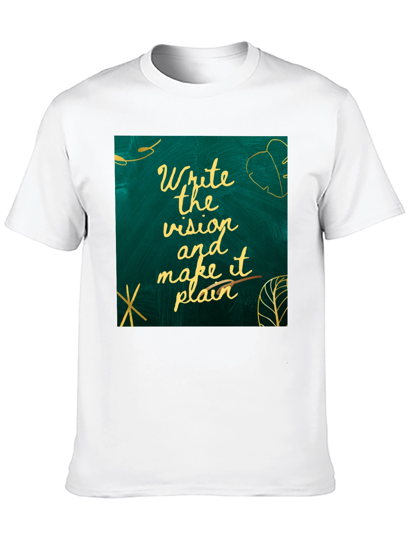 Black Visionary Tee: Write the Vision, Make it Plain T-Shirt view 10