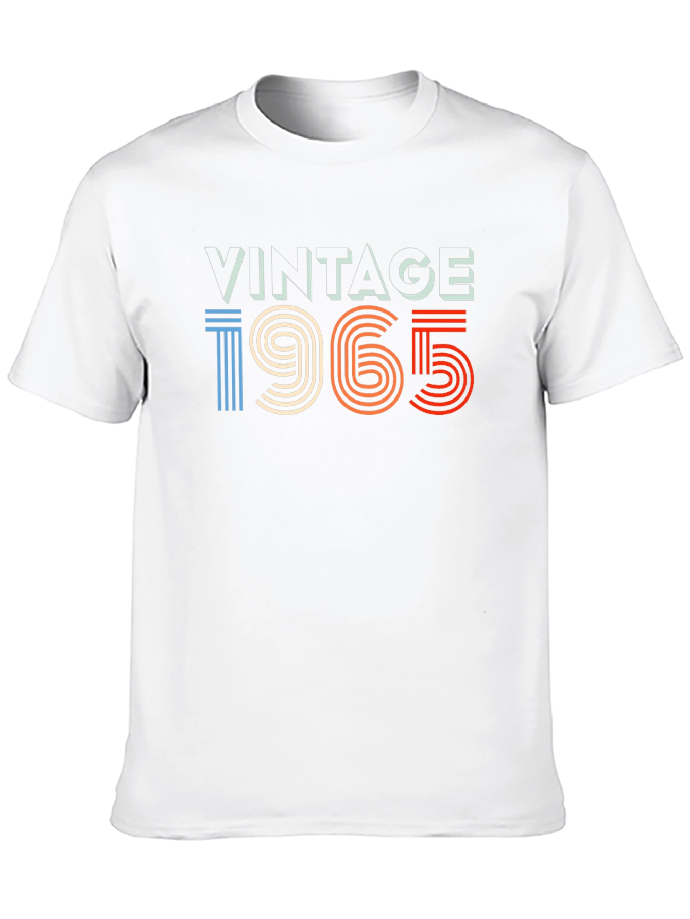 Black Vintage 1965 Graphic Tee - Retro Style Black T-Shirt view 10