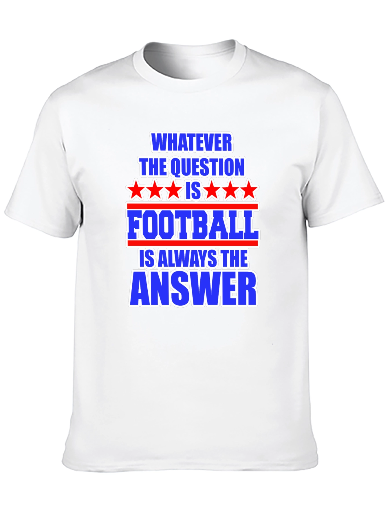 Black Football Answer T-Shirt - Always The Right Choice! view 10