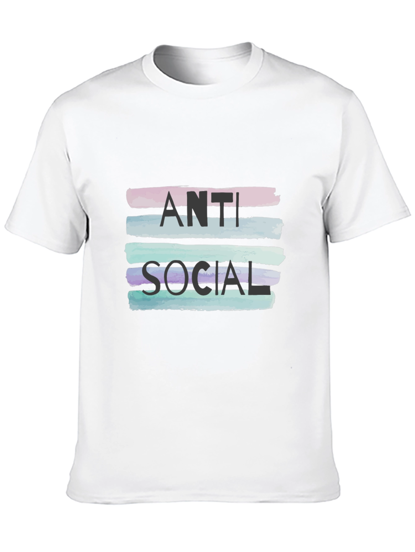 Black Anti Social Graphic Tee - Stylish Statement Shirt view 10