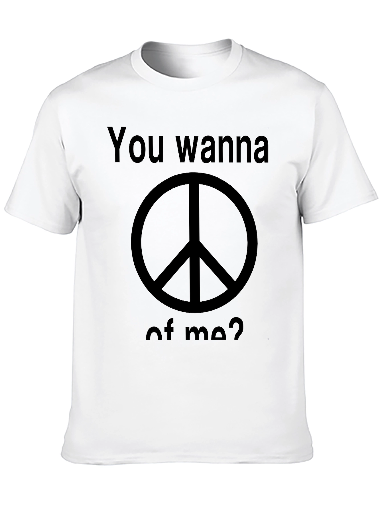 Black Peace Sign T-Shirt - You Wanna Piece of Me? view 10